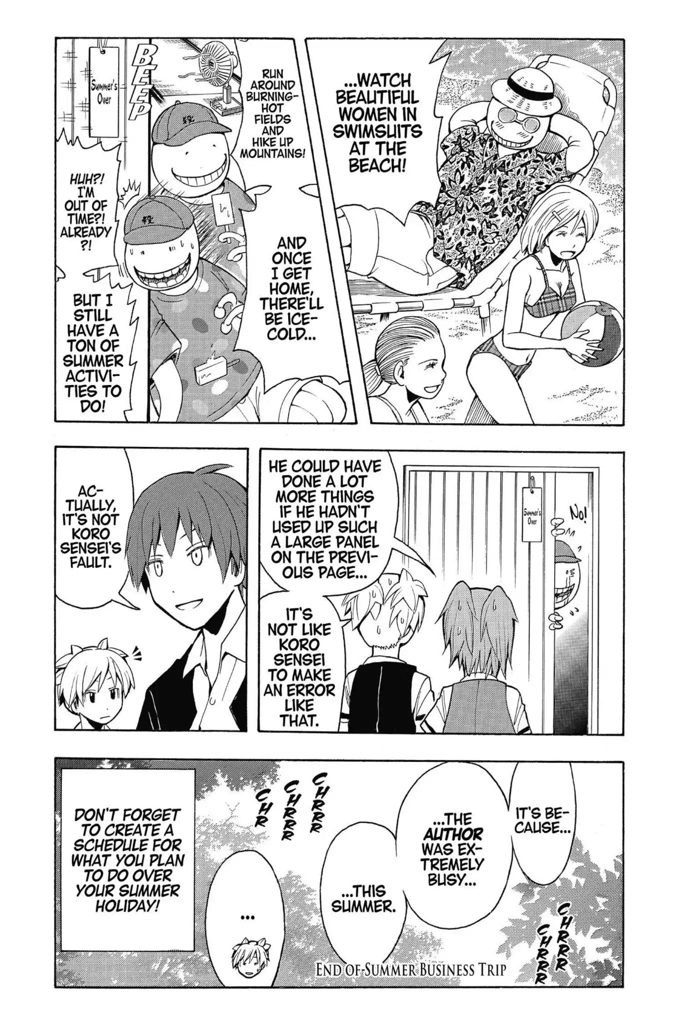 Ansatsu Kyoushitsu Chapter 97.5 page 2 - Vol.11 BONUS: Summer Business Trip