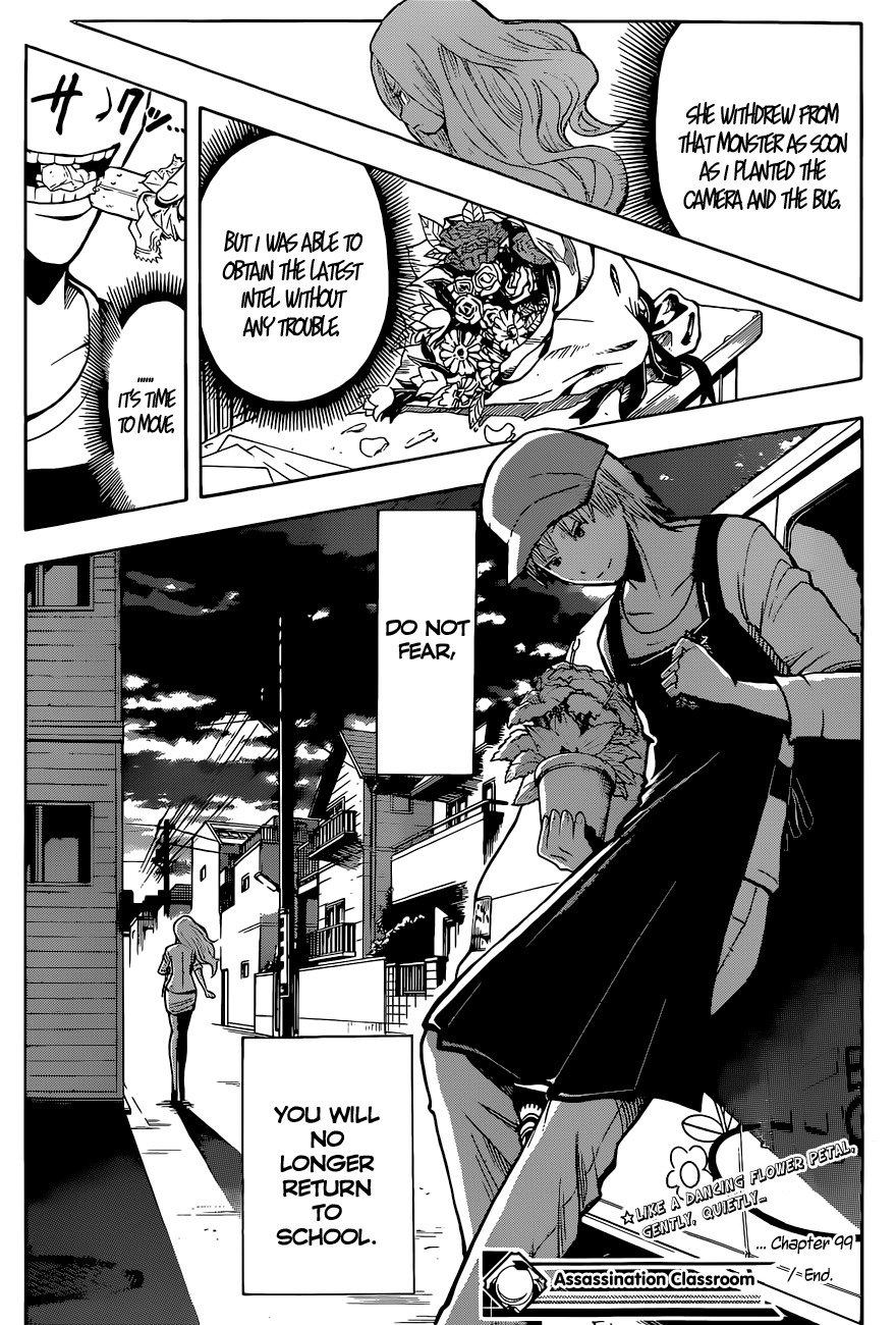 Ansatsu Kyoushitsu Chapter 99 page 22 - Chapter 99 : Present Time - 2nd Hour