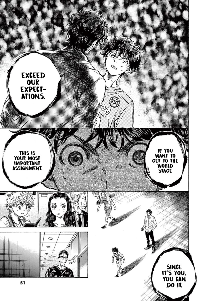 Ao Ashi Chapter 107 page 11 - Chapter 107: Good Luck. Don't Lose. Fight to Your Limits.