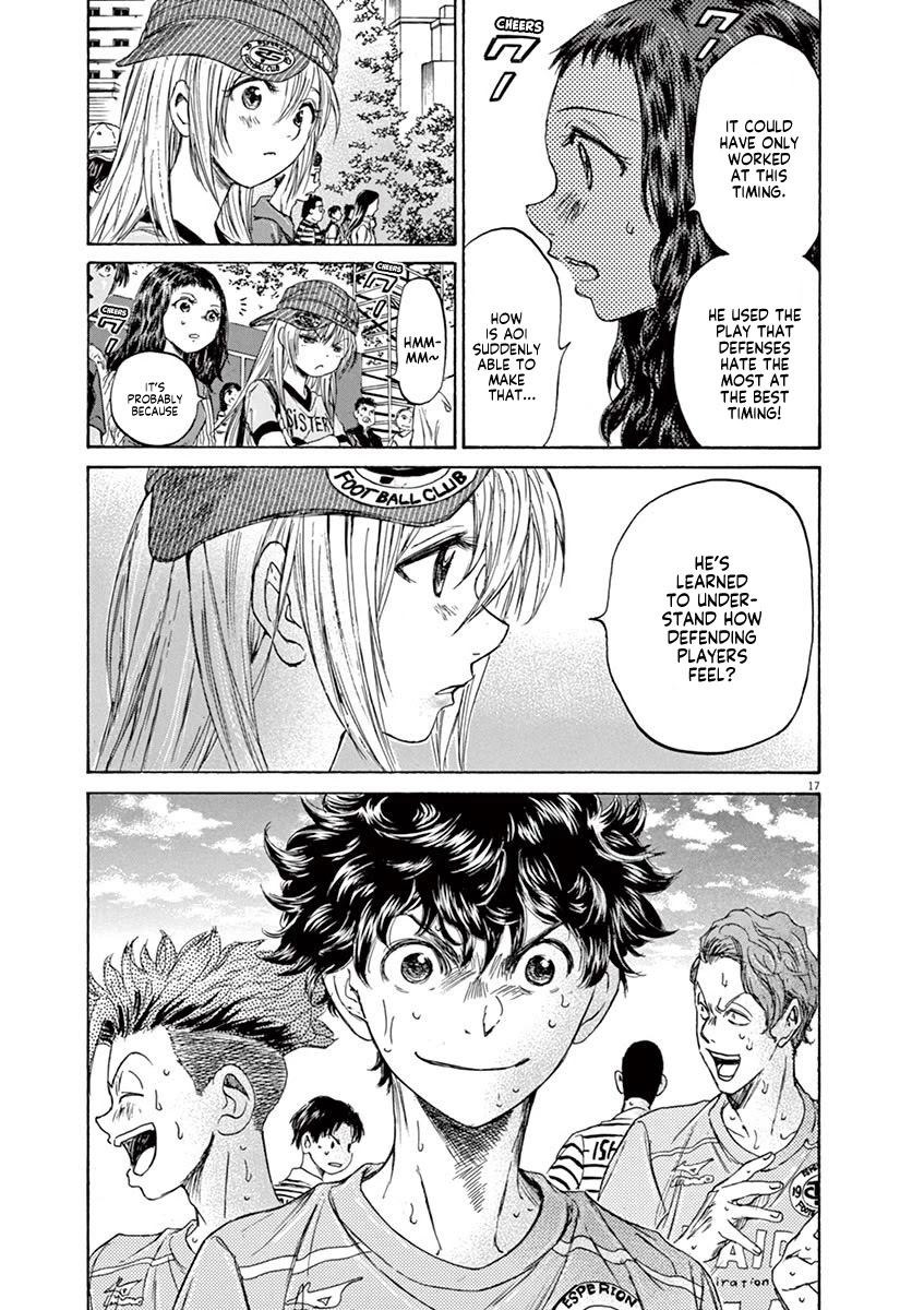 Ao Ashi Chapter 111 page 17 - Chapter 111: Diagonal Run