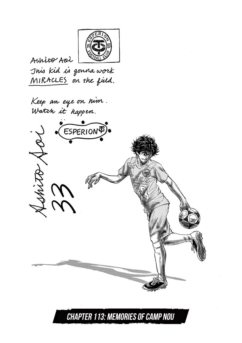 Ao Ashi Chapter 113 page 2 - Chapter 113: Memories of Camp Nou