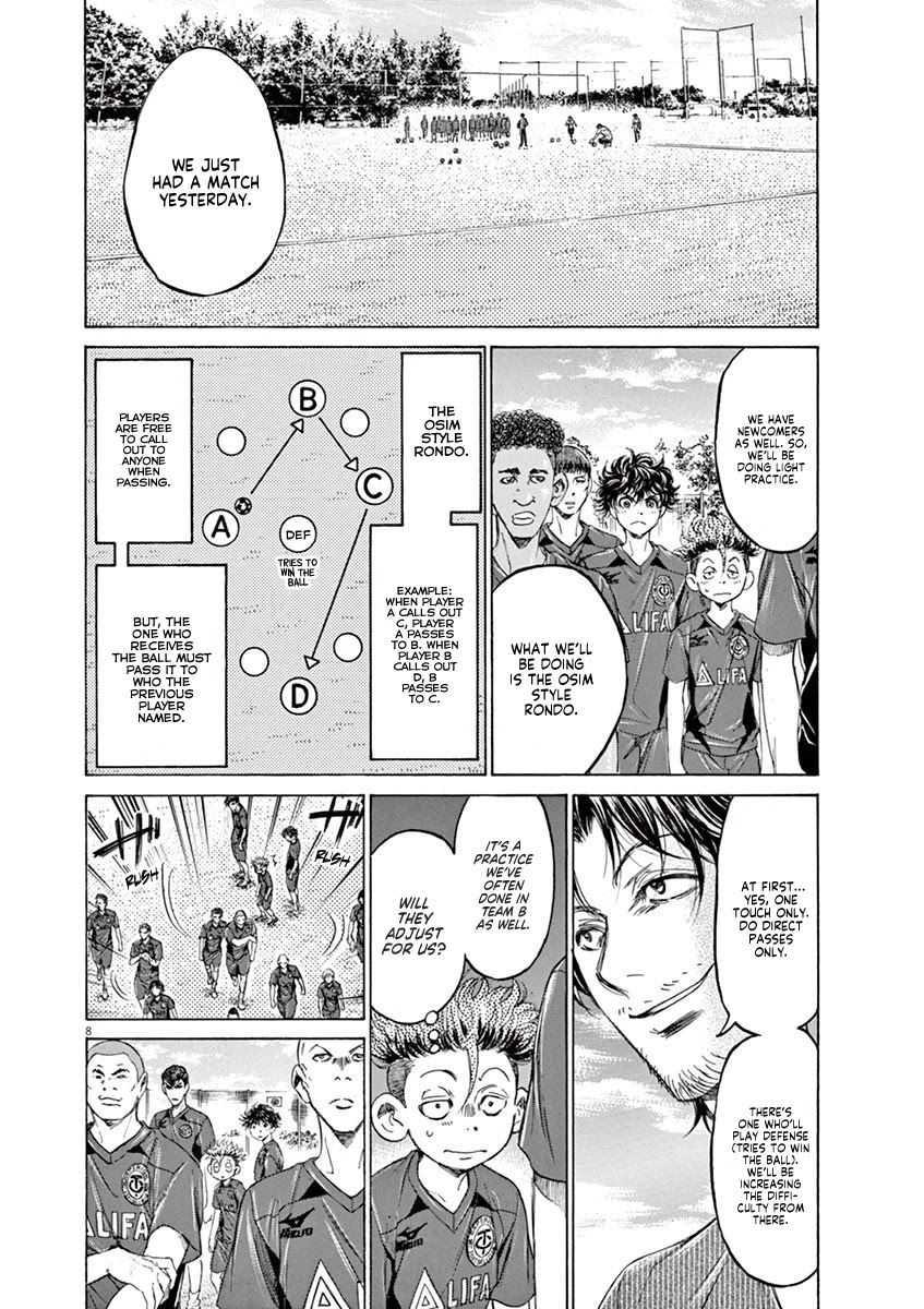 Ao Ashi Chapter 119 page 8 - Chapter 119: Start Line
