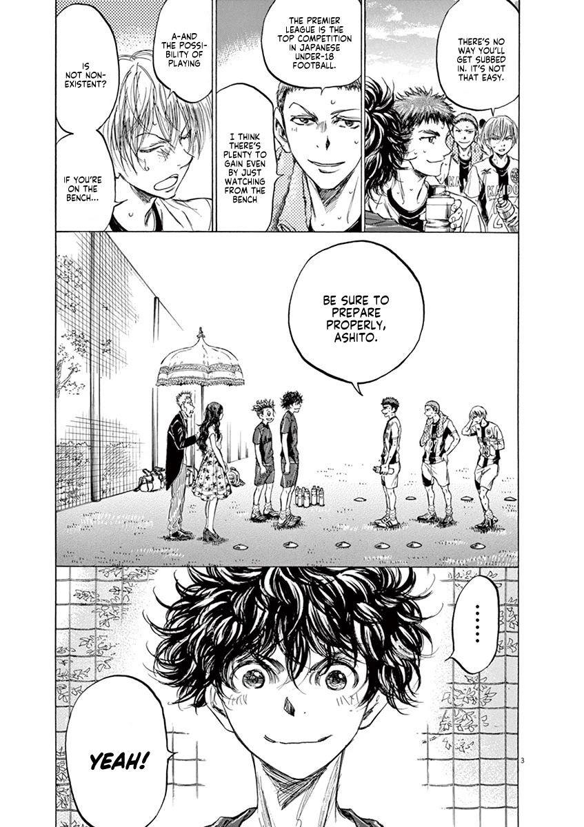Ao Ashi Chapter 126 page 9 - Chapter 126: Premier League Seventh Match: vs. Kashiwa Business High School