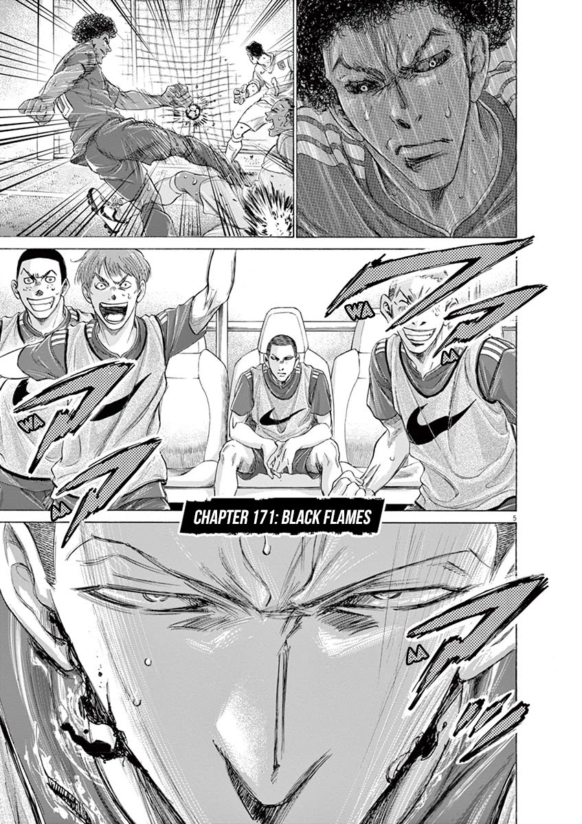 Ao Ashi Chapter 171 page 6 - Chapter 171: Black Flames