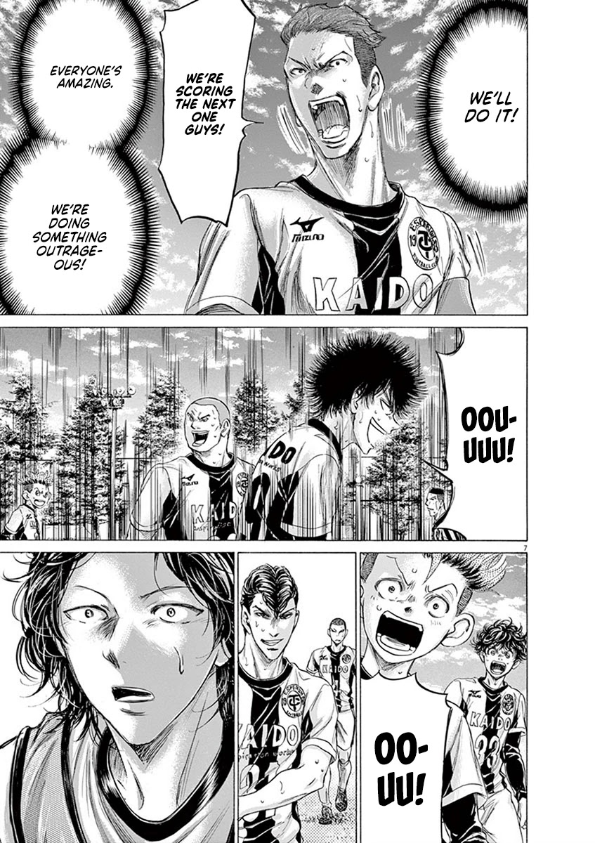 Ao Ashi Chapter 184 page 7 - Chapter 184: Takasugi and Resolute Solidarity