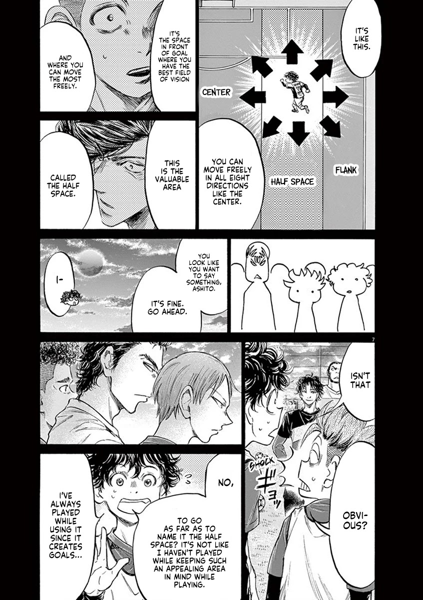 Ao Ashi Chapter 185 page 8 - Chapter 185: Five Lane Attack