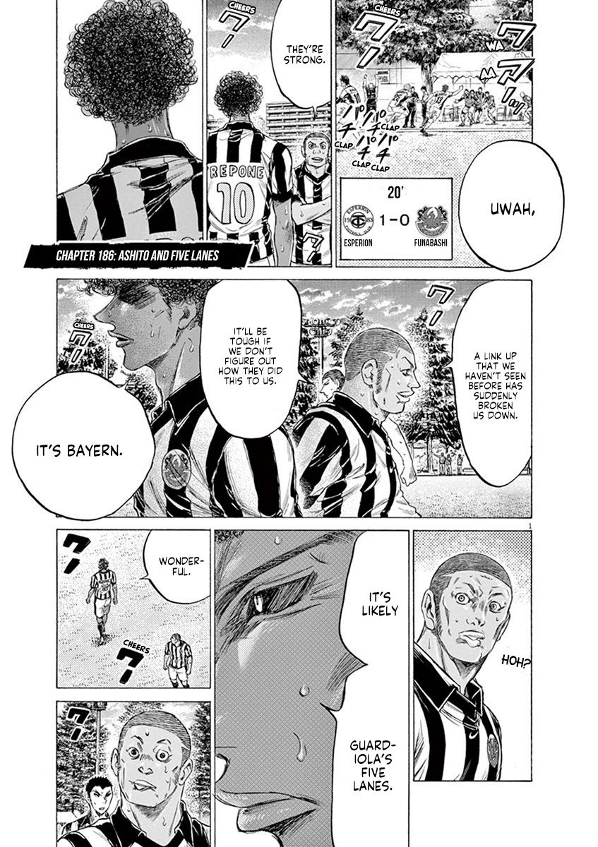 Ao Ashi Chapter 186 page 2 - Chapter 186: Ashito and Five Lanes