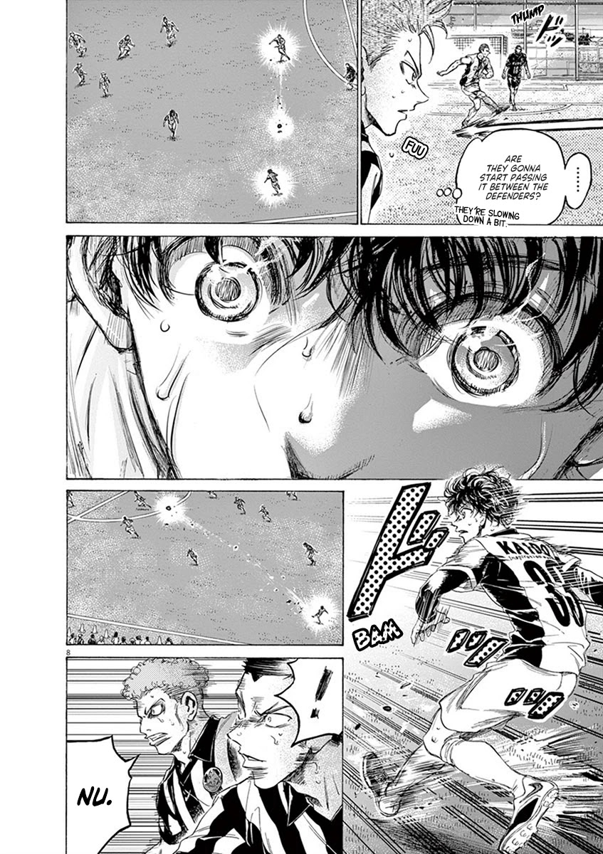 Ao Ashi Chapter 192 page 8 - Chapter 192: A Through Ball Here