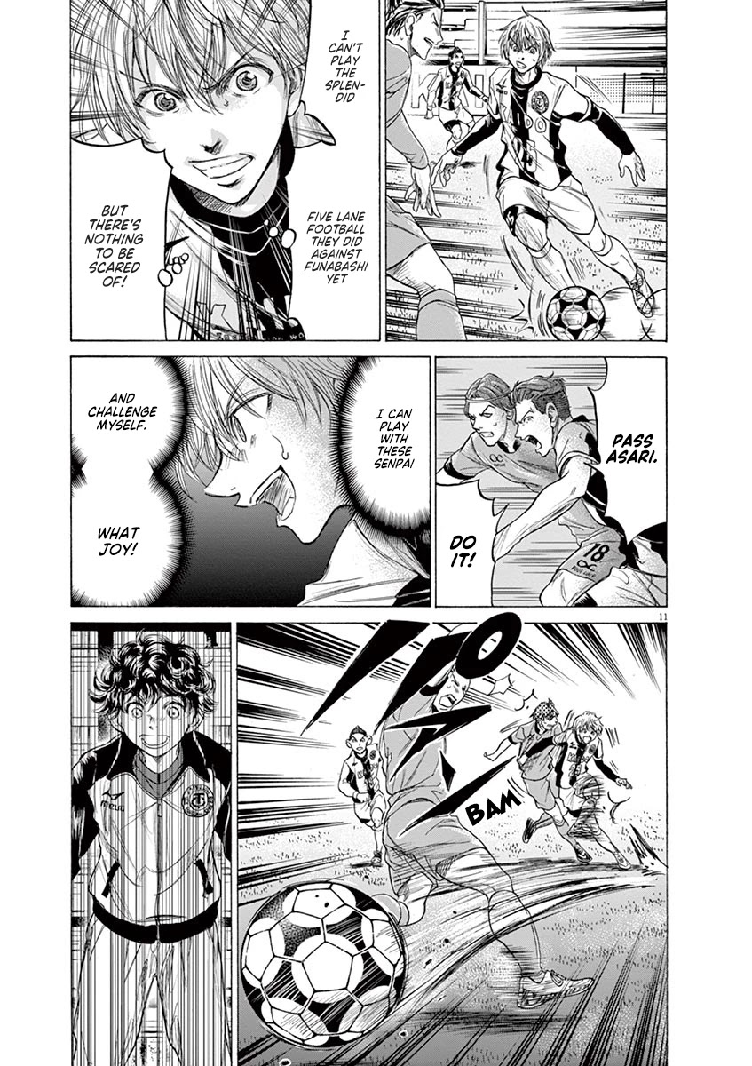 Ao Ashi Chapter 215 page 11 - Chapter 215: J-Youth Cup Quarter Finals: vs. Ganon Osaka