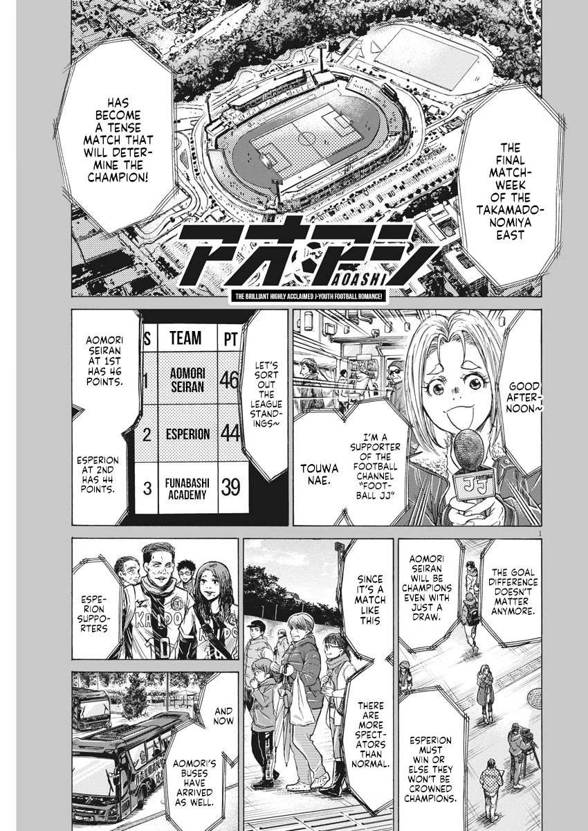 Ao Ashi Chapter 232 page 1 - Chapter 232: After 90 Minutes
