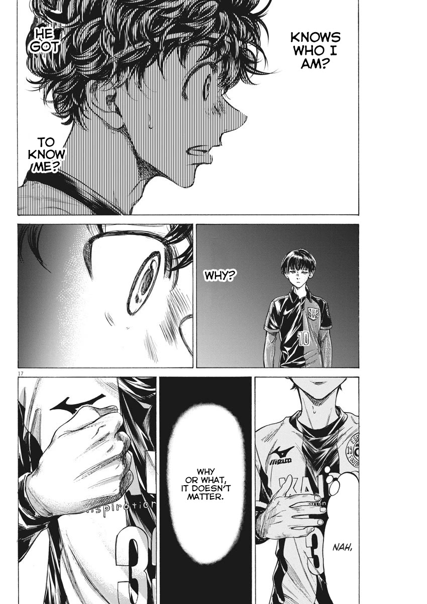 Ao Ashi Chapter 233 page 19 - Chapter 233: Premier League Final Match: vs. Aomori Seiran High School