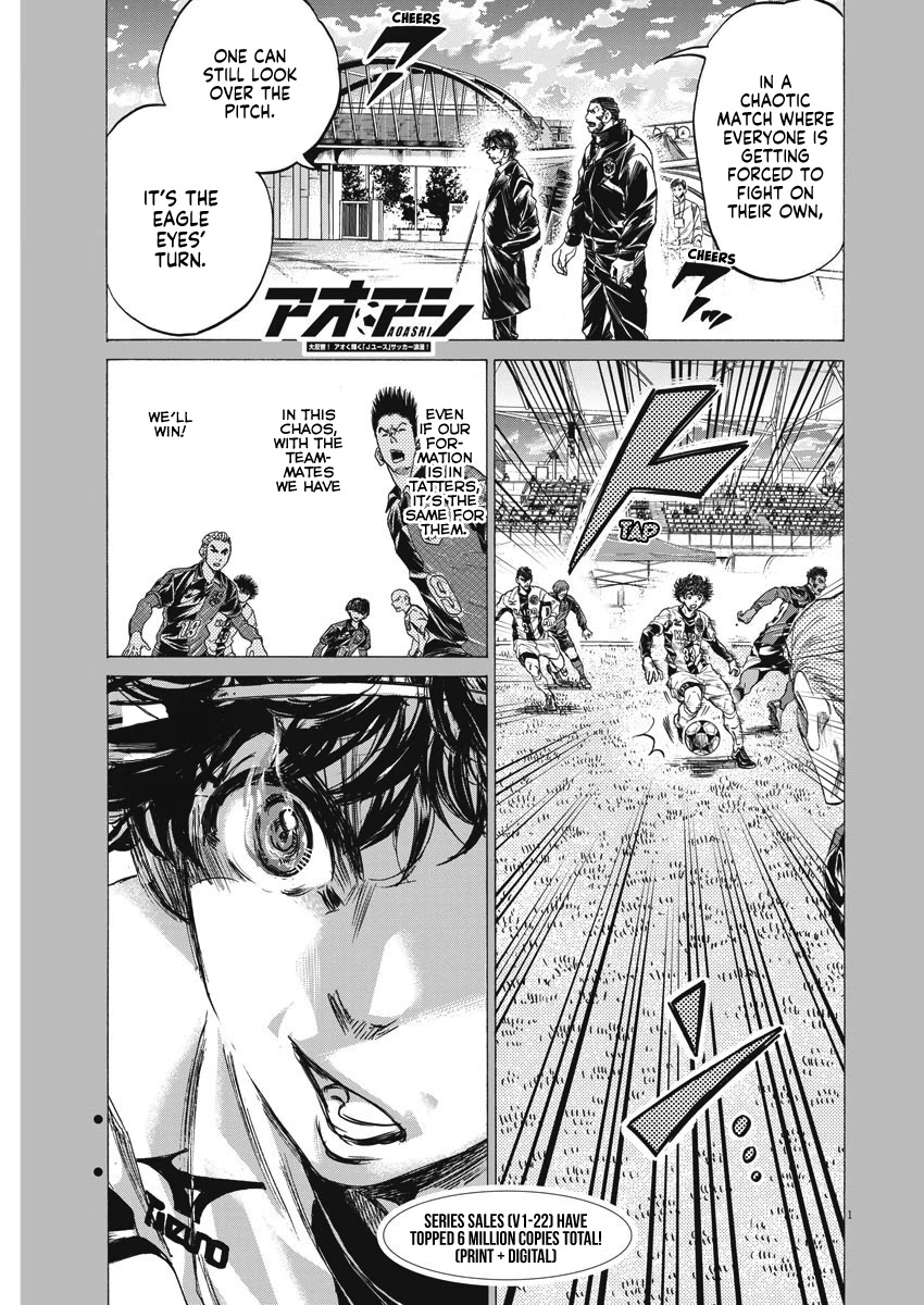 Ao Ashi Chapter 244 page 2 - Chapter 244: Eagle Eyes' Turn
