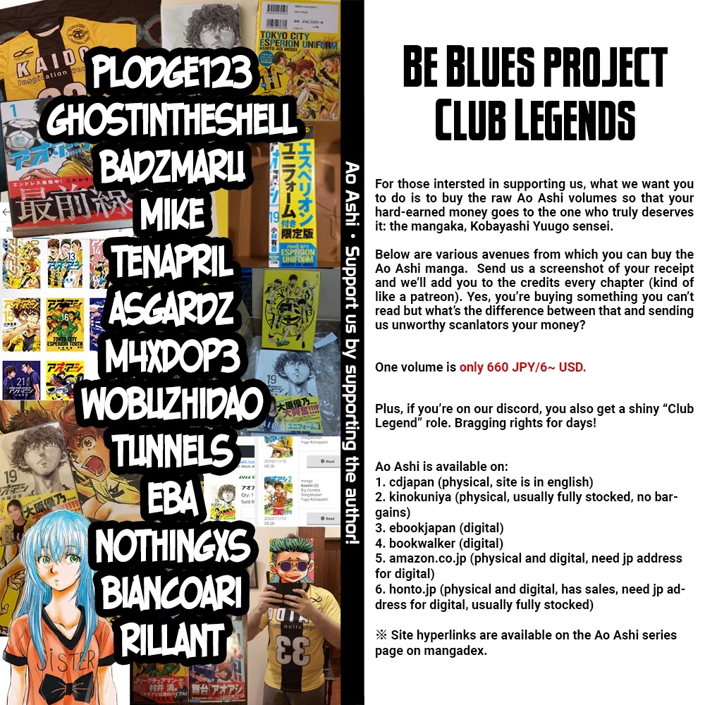 Ao Ashi Chapter 280 page 1 - Chapter 280: J-Youth vs. High School Chapter End