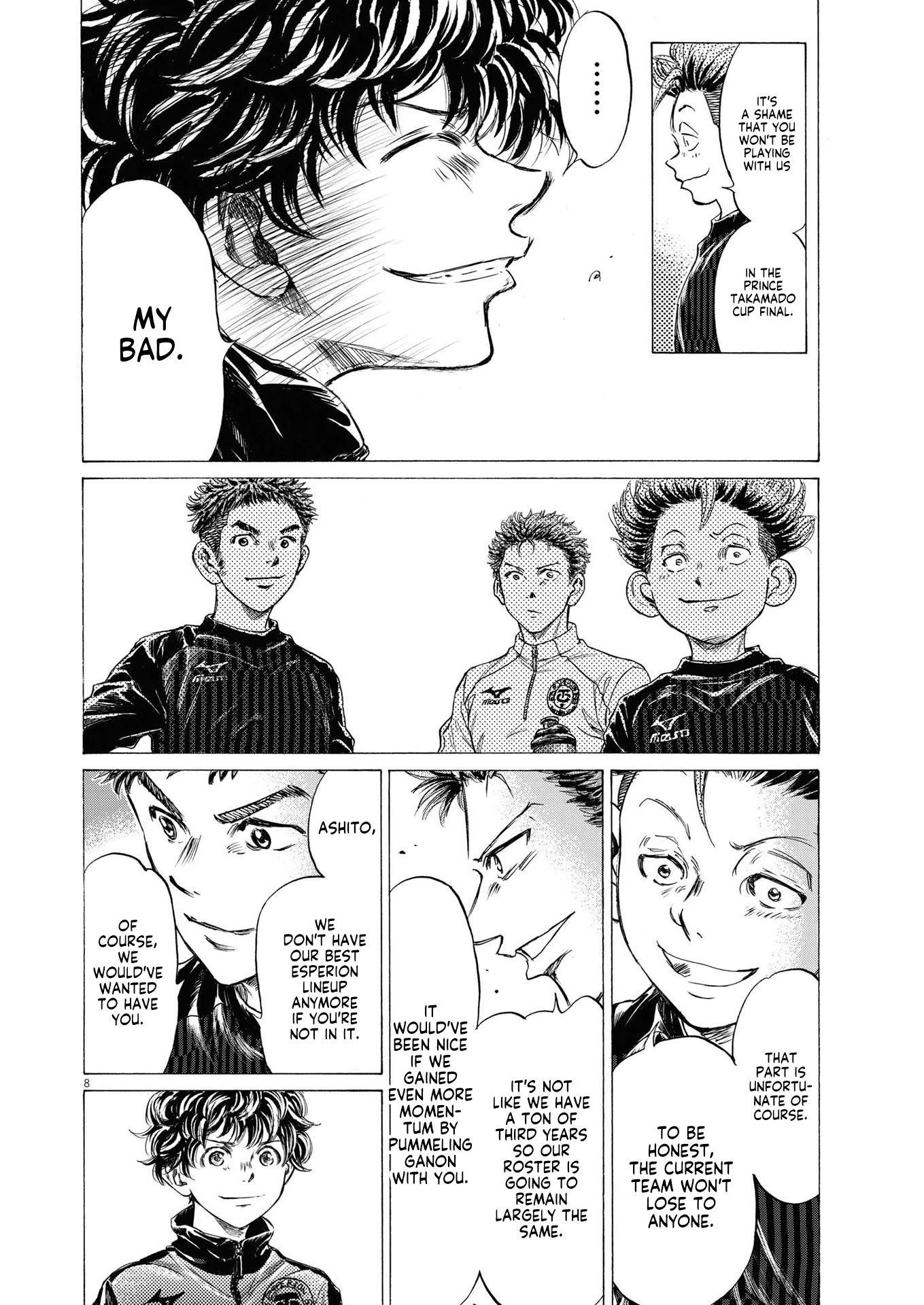 Ao Ashi Chapter 283 page 9 - Chapter 283: Across the Fence