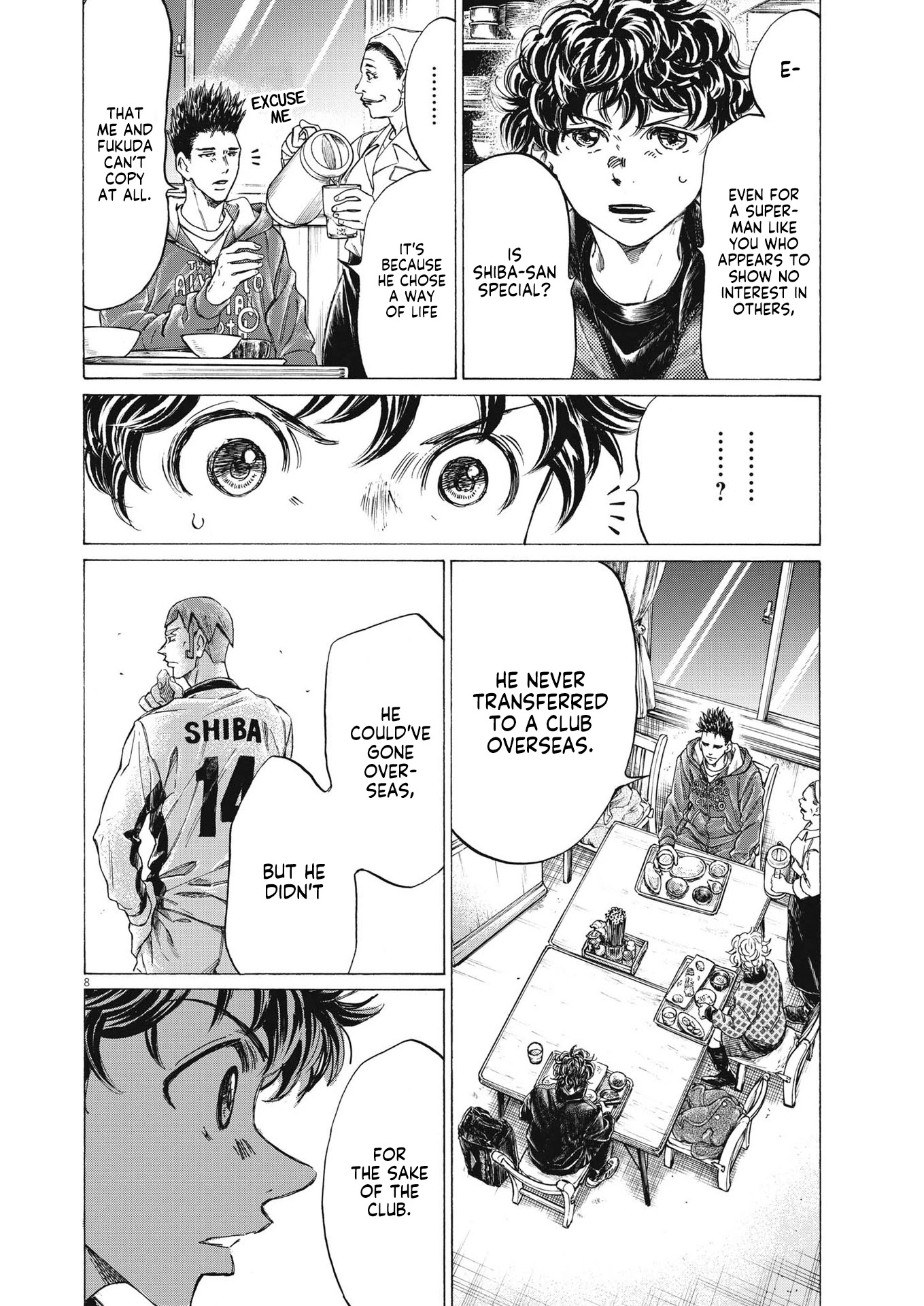 Ao Ashi Chapter 291 page 9 - Chapter 291: Hinomaru Eatery Again