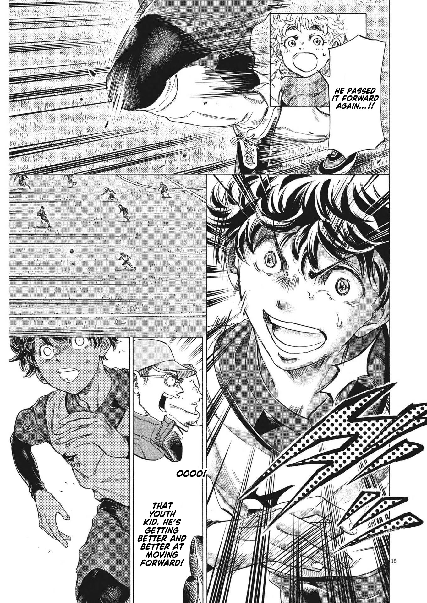 Ao Ashi Chapter 295 page 16 - Chapter 295: In the palm of Shiba's Hand