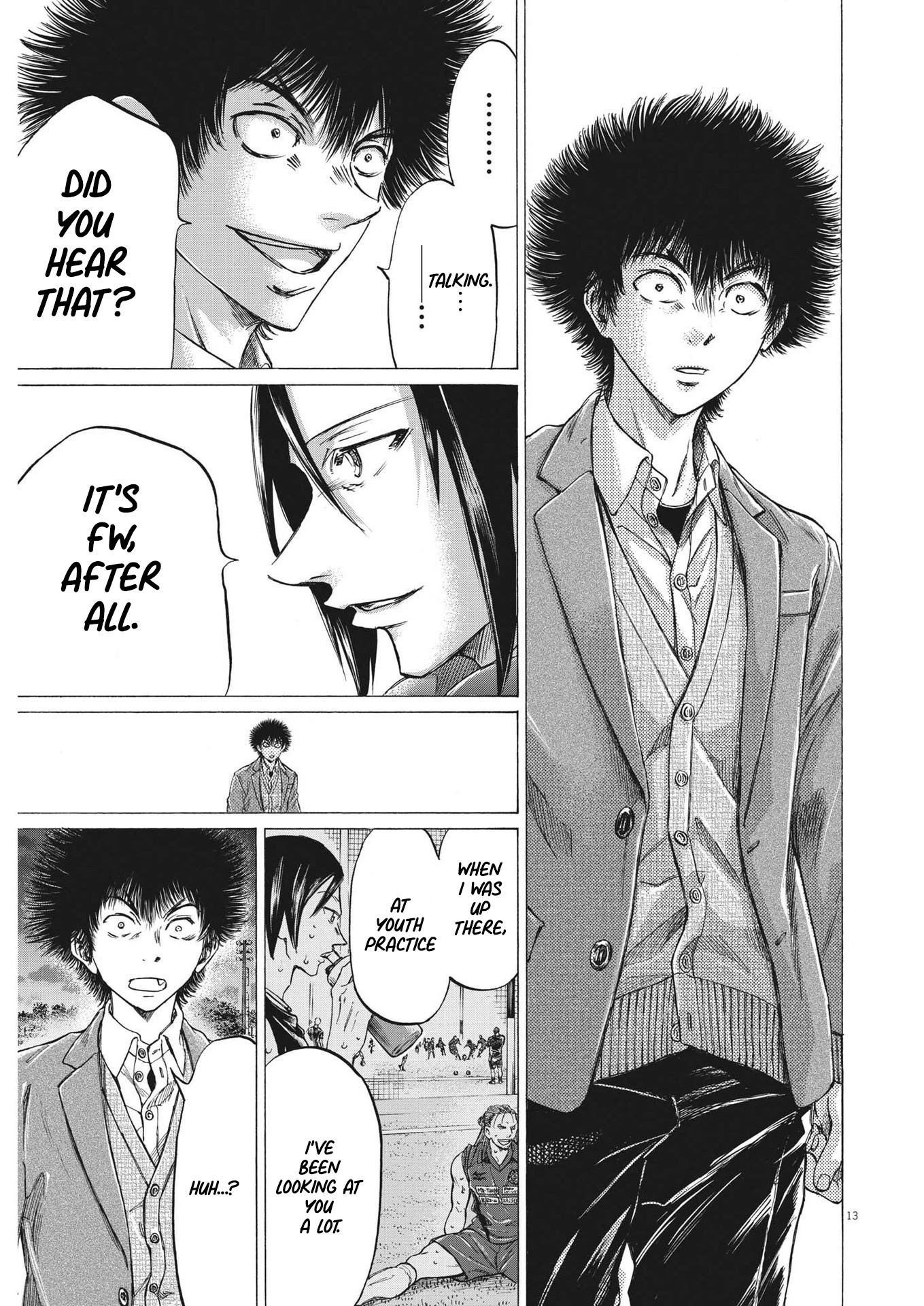 Ao Ashi Chapter 299 page 14 - Chapter 299: The Man Who Becomes a Wild Dog