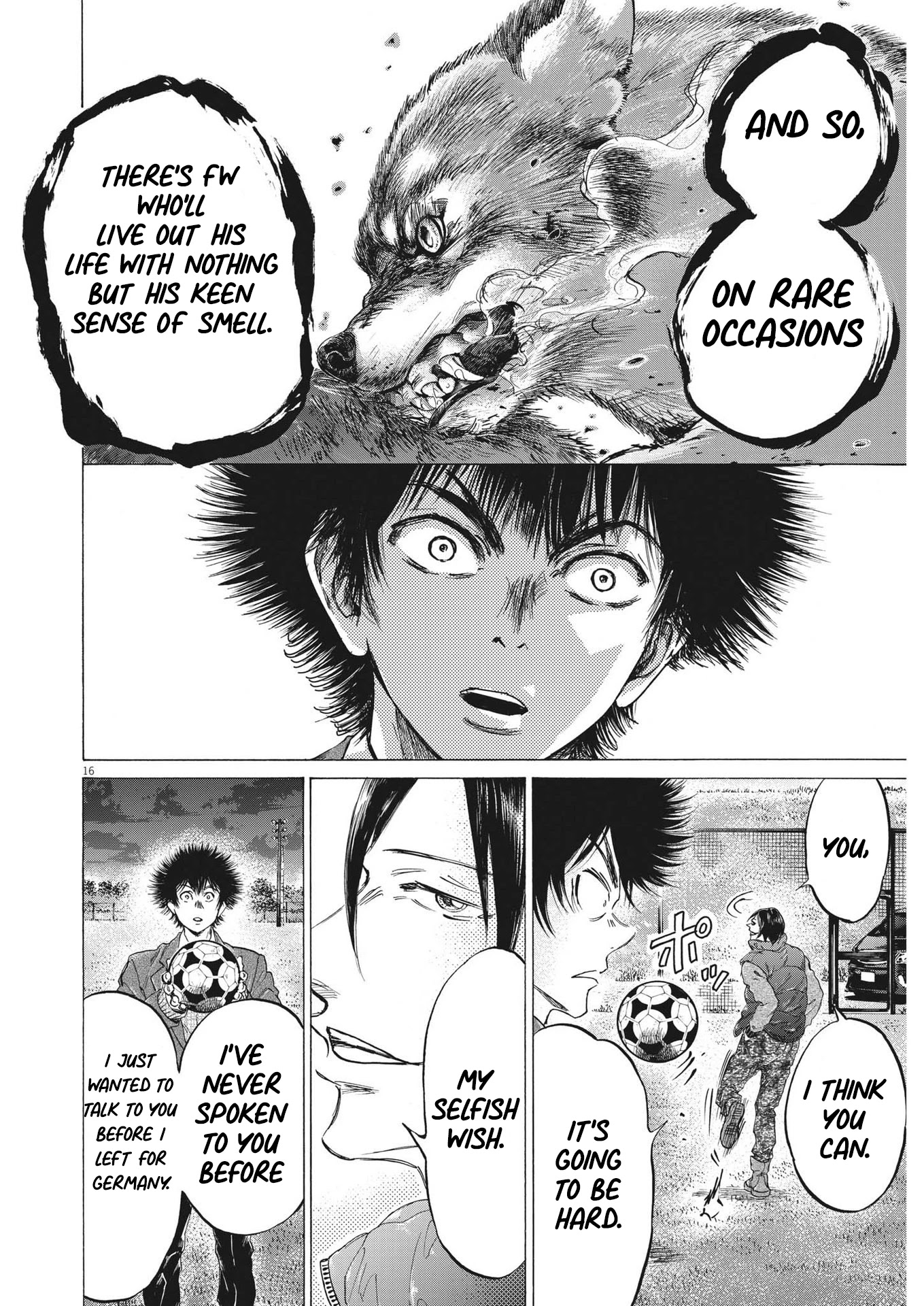 Ao Ashi Chapter 299 page 17 - Chapter 299: The Man Who Becomes a Wild Dog