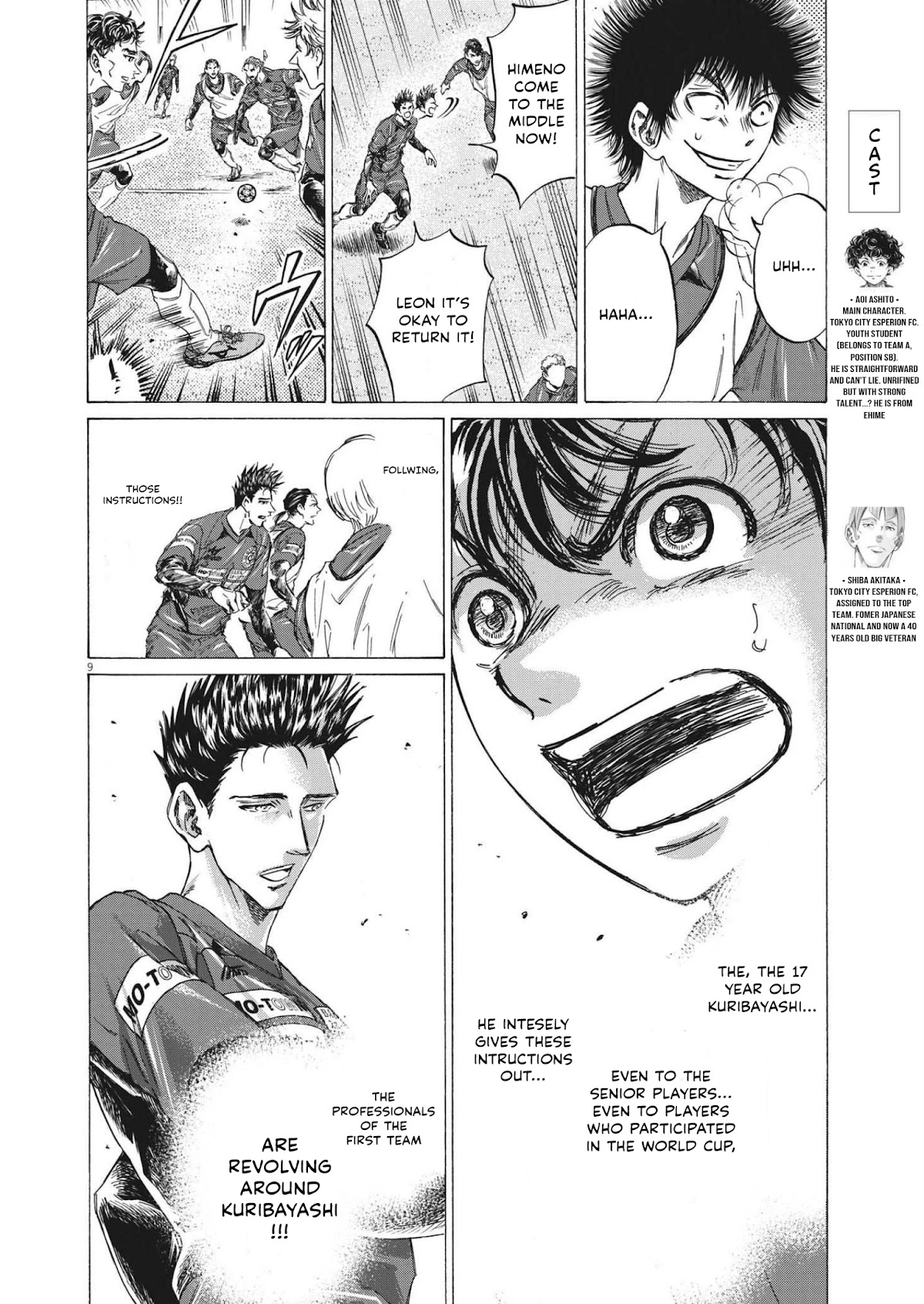 Ao Ashi Chapter 301 page 9 - Chapter 301: The One I Should be Watching