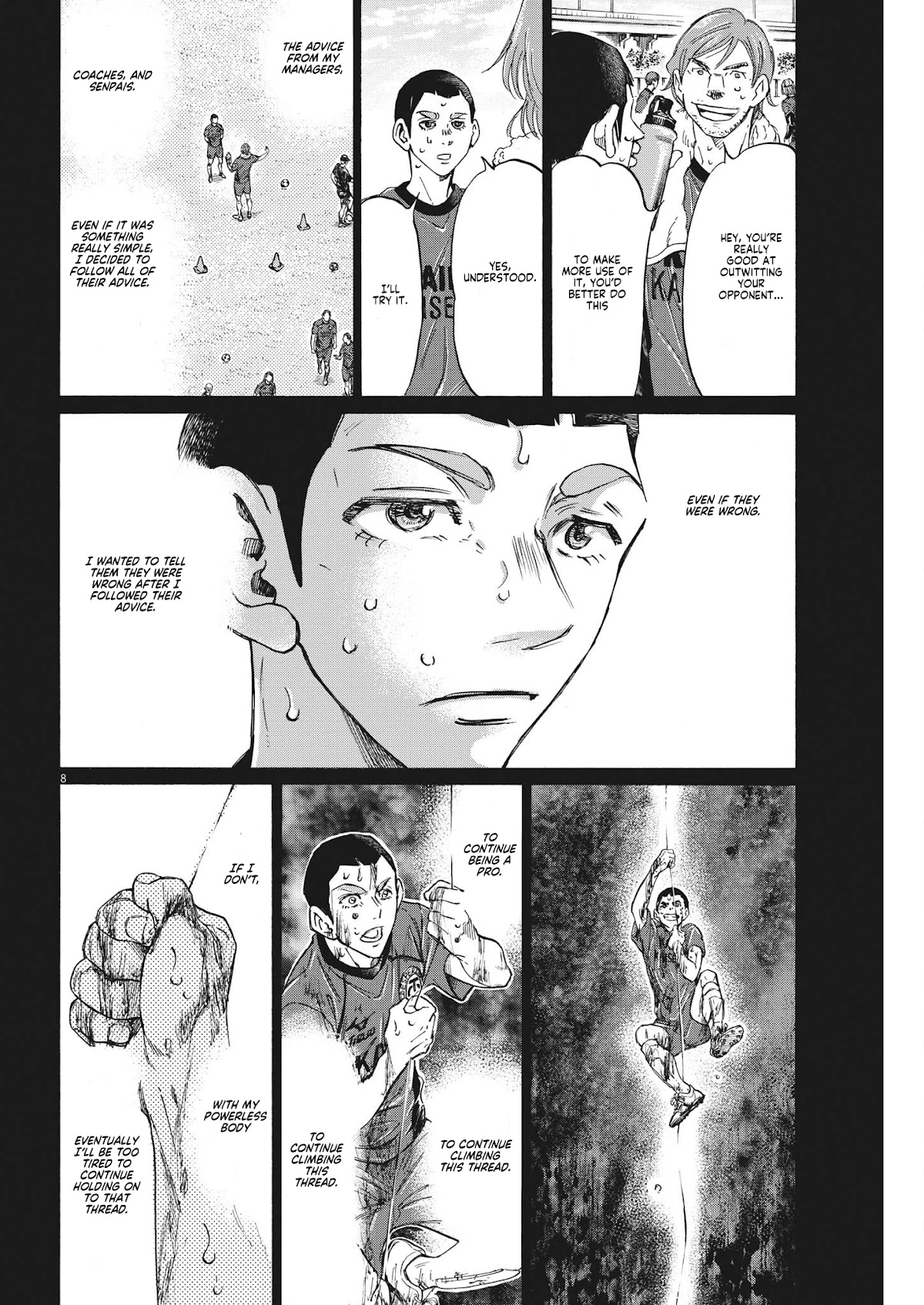 Ao Ashi Chapter 303 page 8 - Chapter 303: Spider's Thread