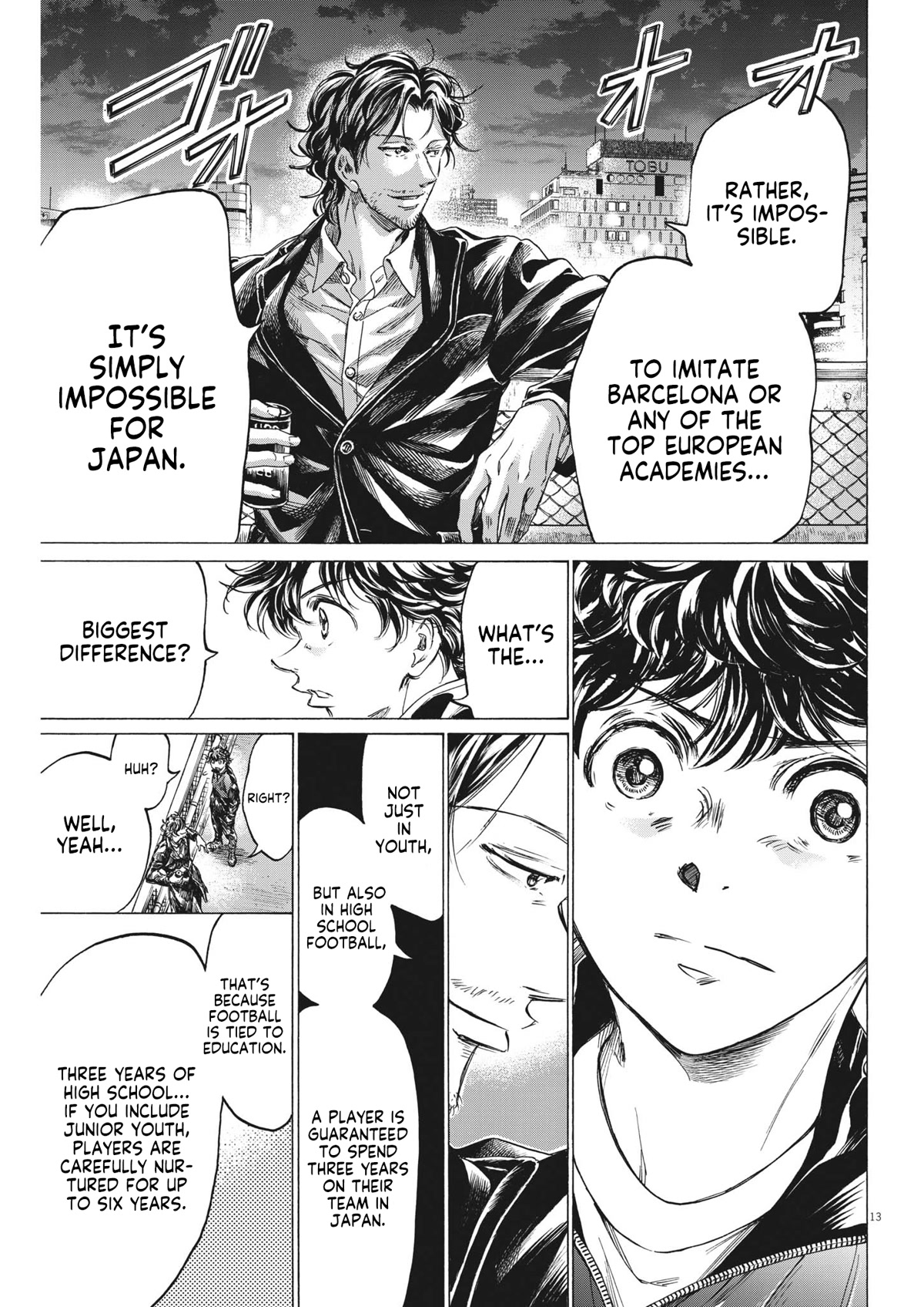 Ao Ashi Chapter 312 page 14 - Chapter 312: At Ikebukuro Bridge