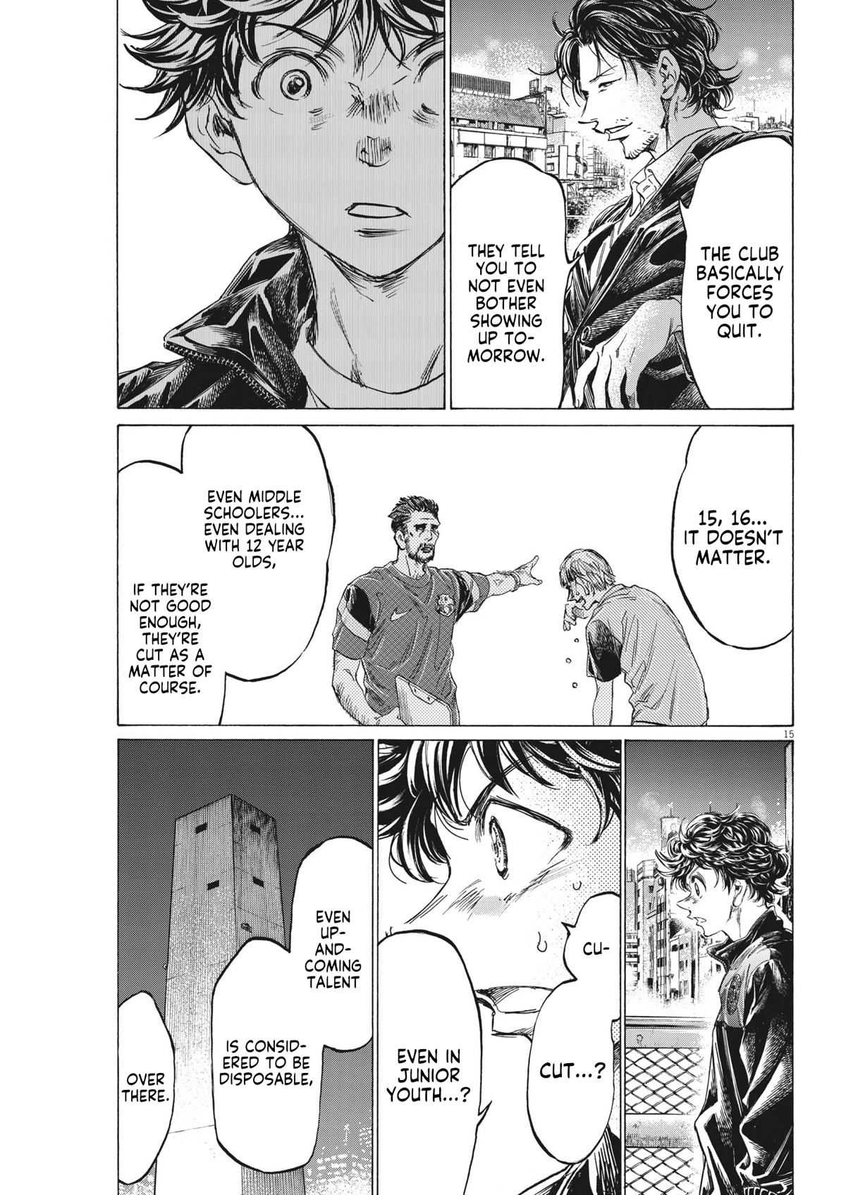 Ao Ashi Chapter 312 page 16 - Chapter 312: At Ikebukuro Bridge