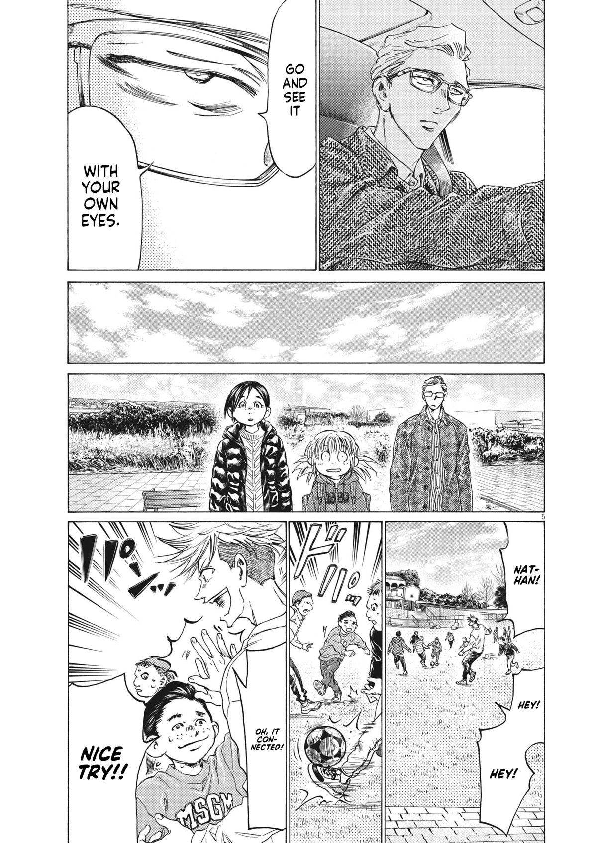 Ao Ashi Chapter 319 page 6 - Chapter 319: Hana Goes West