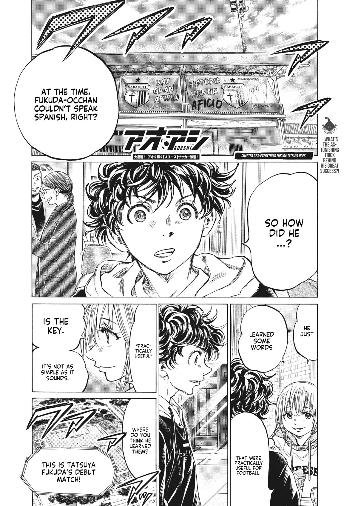 Ao Ashi Chapter 323 page 6 - Chapter 323: Everything Fukuda Tatsuya Does