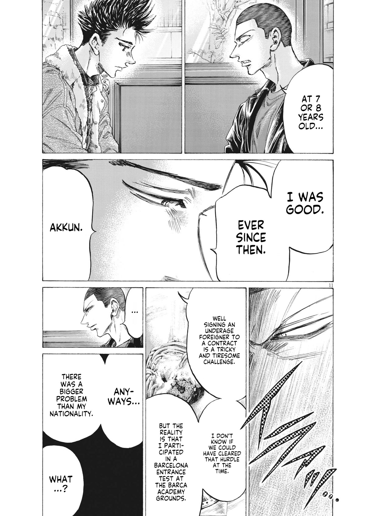Ao Ashi Chapter 330 page 12 - Chapter 330: Mont Blanc Talk
