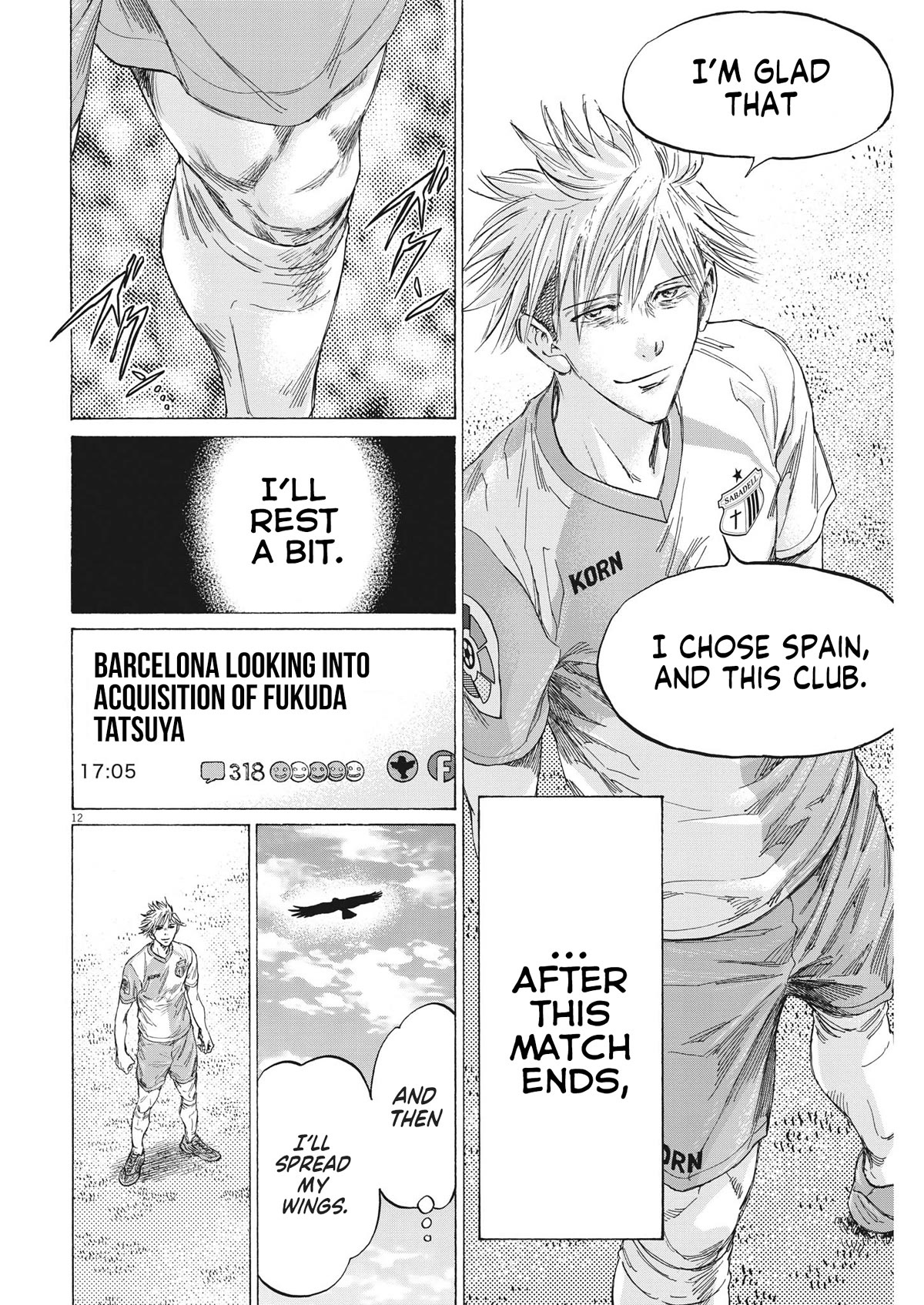 Ao Ashi Chapter 335 page 13 - Chapter 335: Eagle Fly Free
