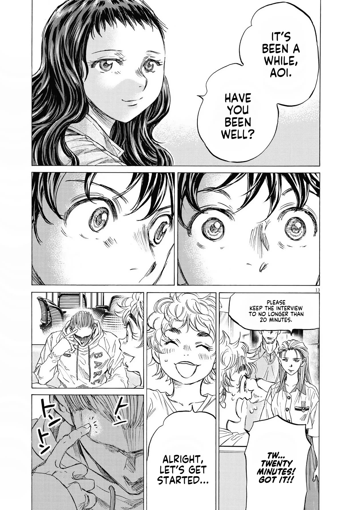 Ao Ashi Chapter 340 page 14 - Chapter 340: Interview with Barcelona