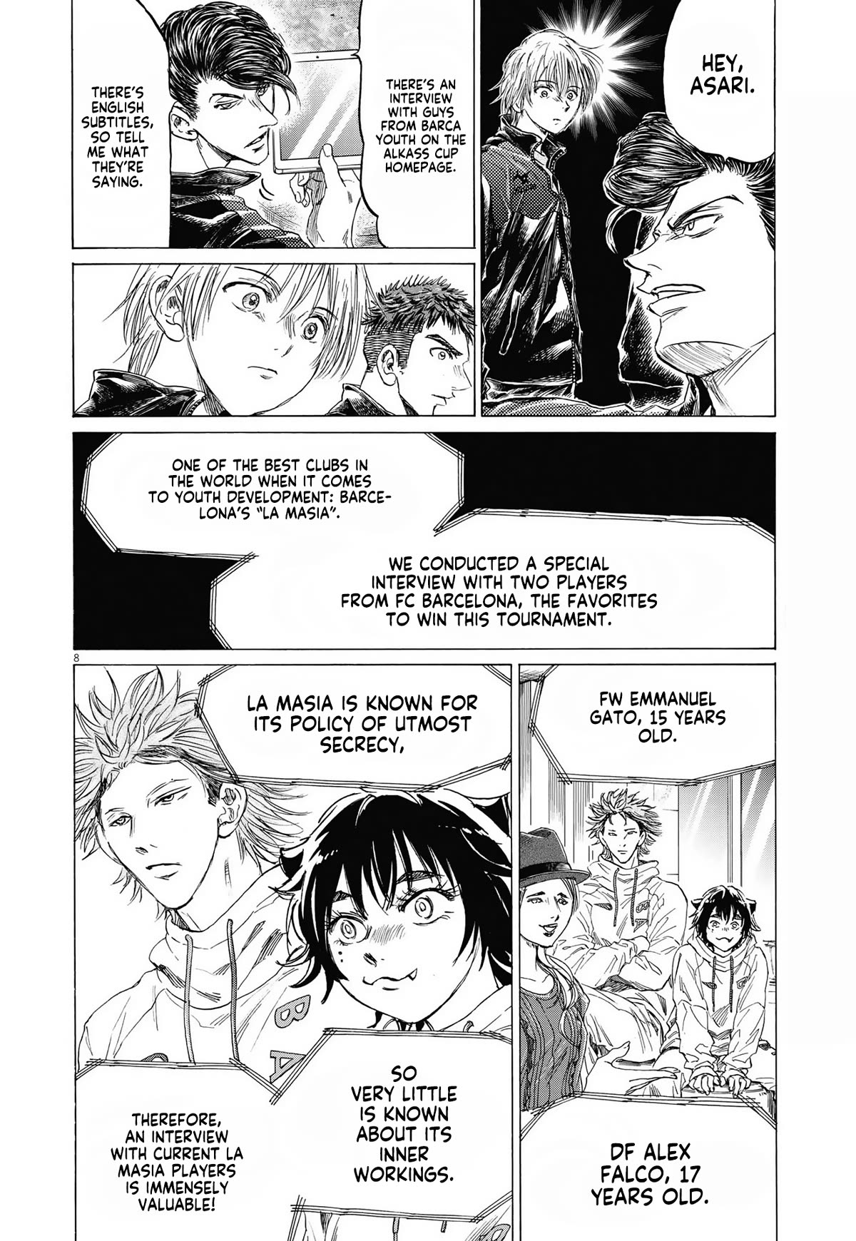 Ao Ashi Chapter 340 page 9 - Chapter 340: Interview with Barcelona