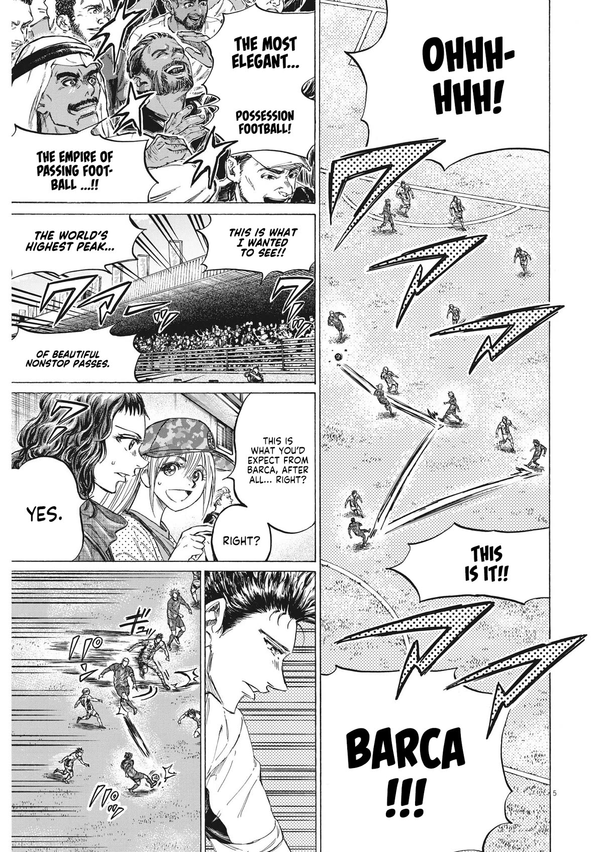 Ao Ashi Chapter 349 page 6 - Chapter 349: Alkass Cup Group D, Match vs Barcelon U-18