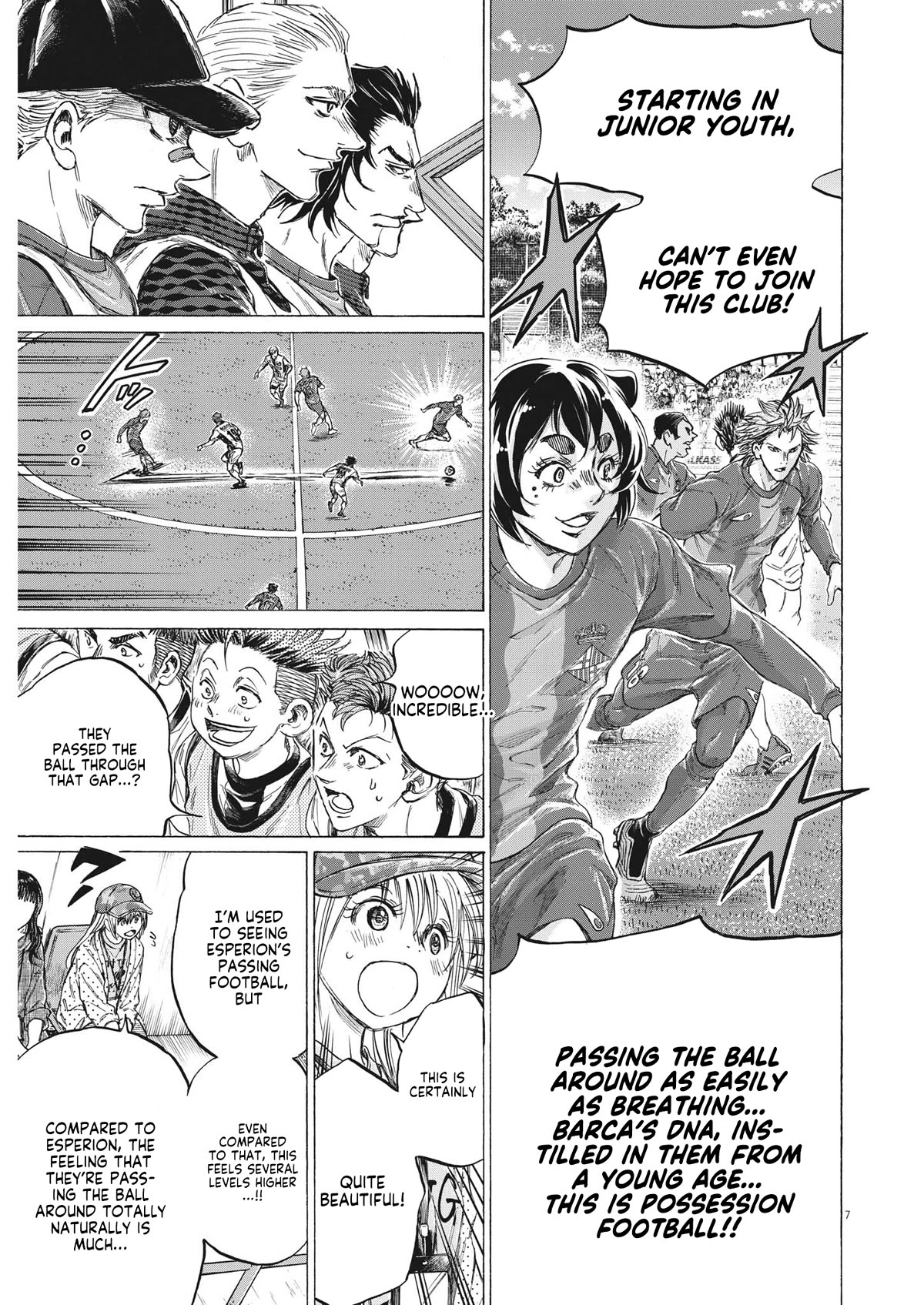 Ao Ashi Chapter 349 page 8 - Chapter 349: Alkass Cup Group D, Match vs Barcelon U-18