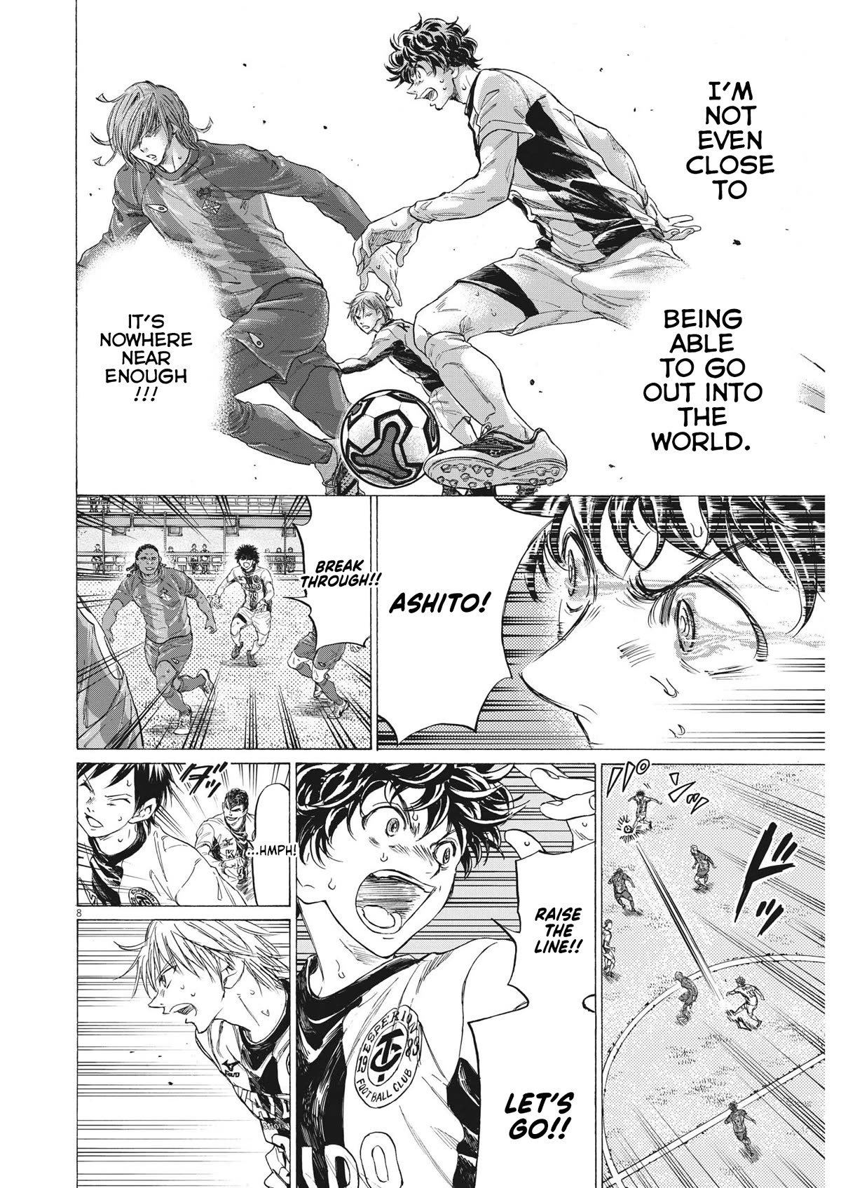 Ao Ashi Chapter 352 page 8 - Chapter 352: Even vs. Barca
