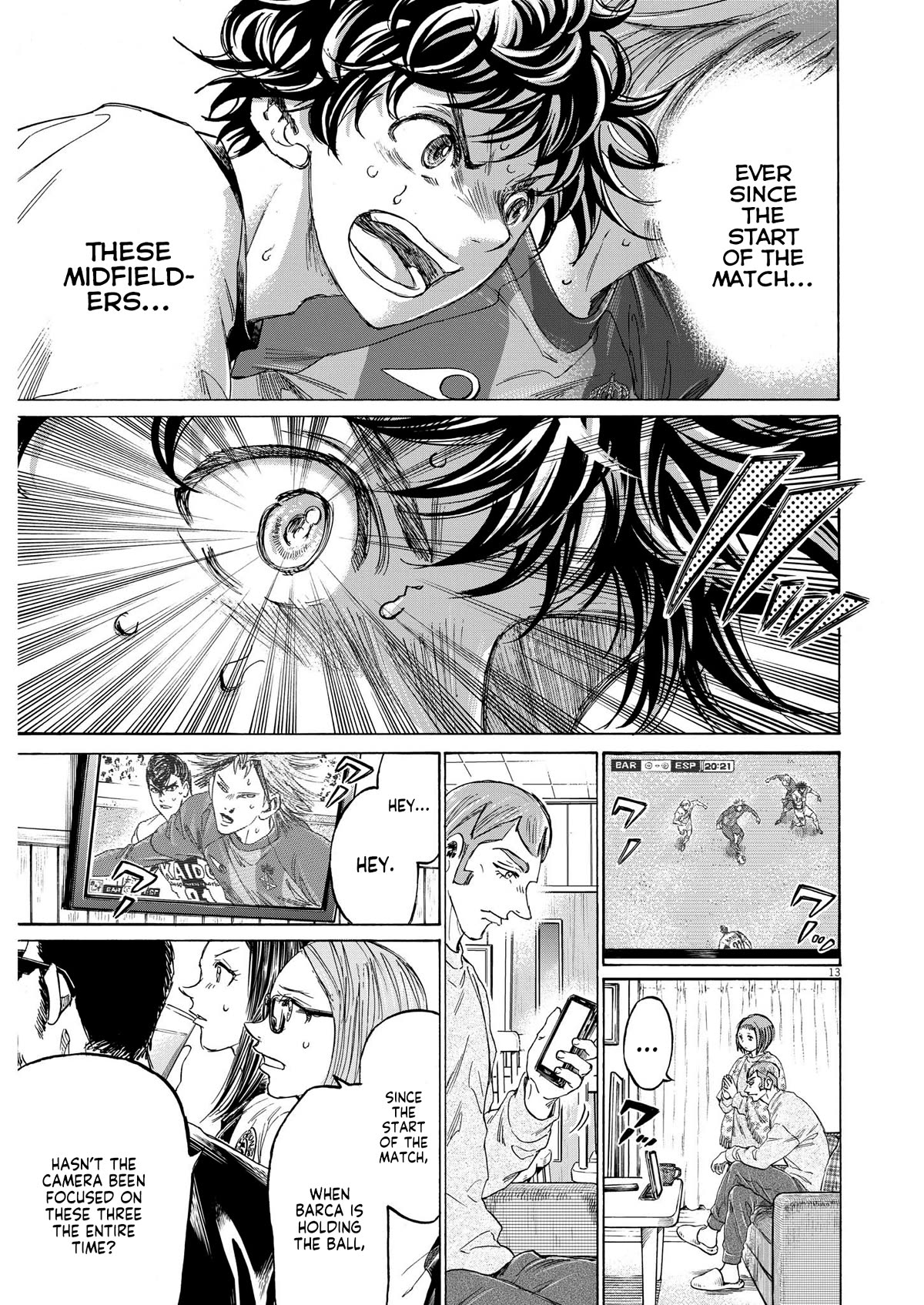 Ao Ashi Chapter 354 page 13 - Chapter 354: The One Controlling Barca