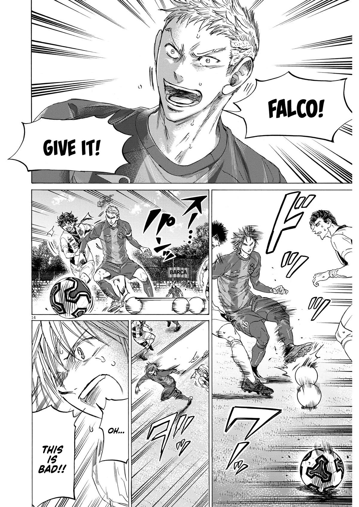 Ao Ashi Chapter 354 page 14 - Chapter 354: The One Controlling Barca