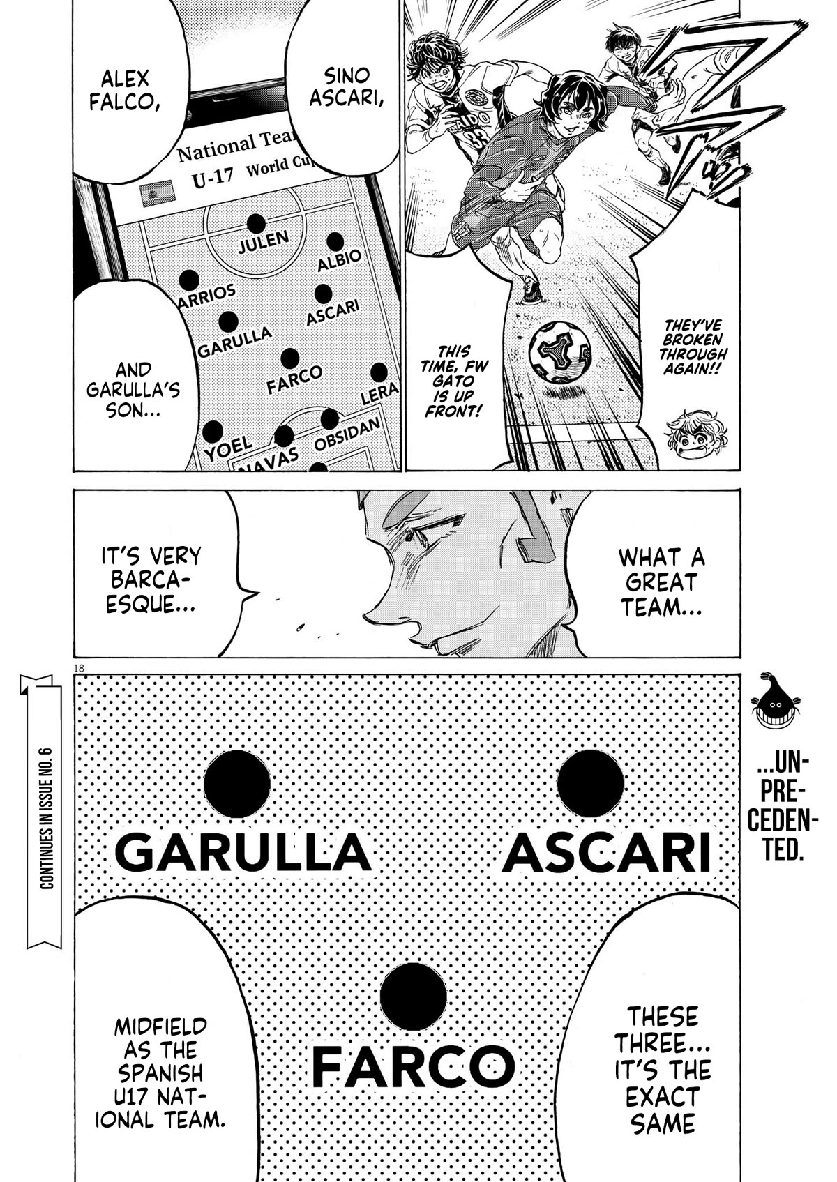 Ao Ashi Chapter 354 page 18 - Chapter 354: The One Controlling Barca
