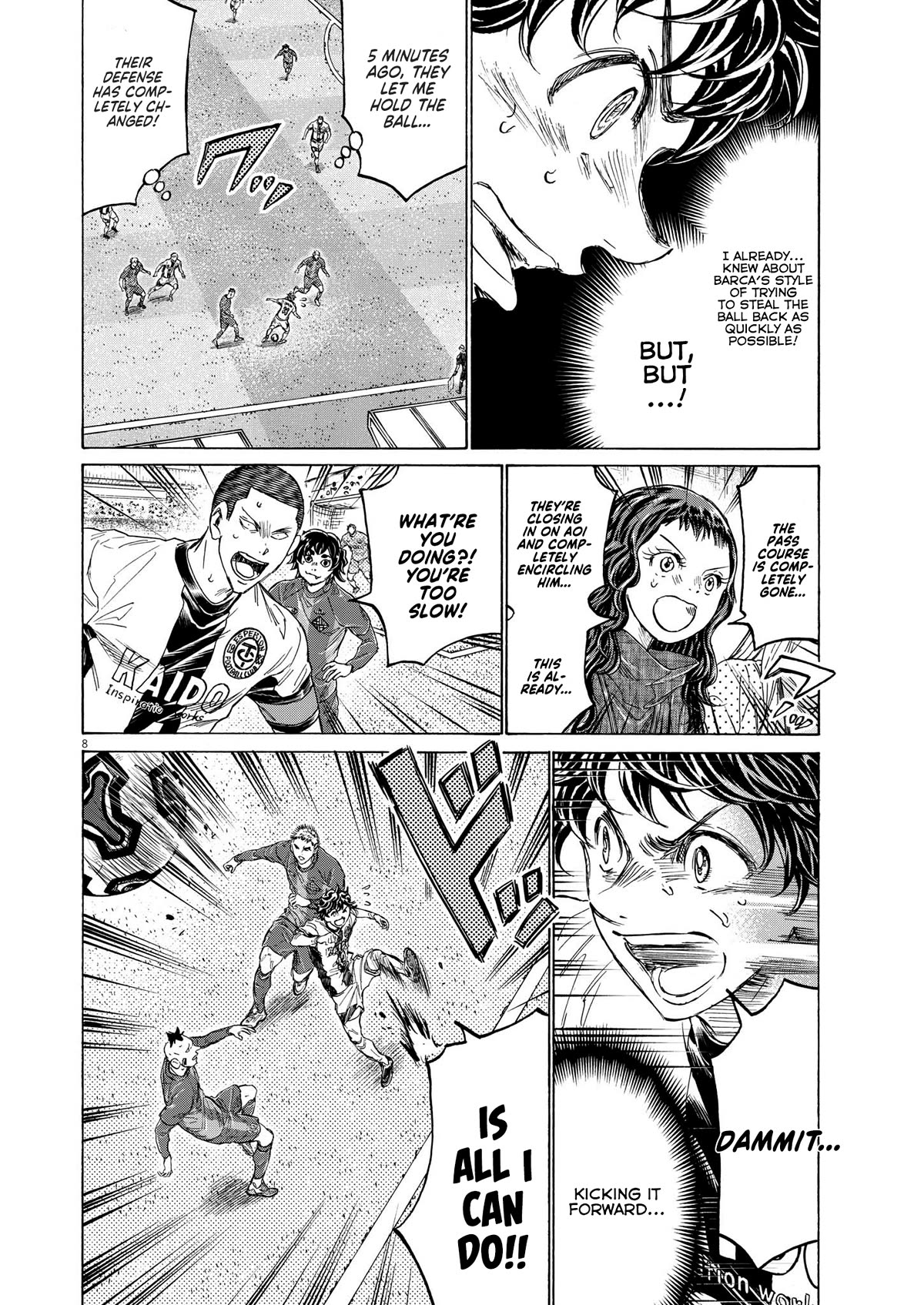 Ao Ashi Chapter 354 page 8 - Chapter 354: The One Controlling Barca