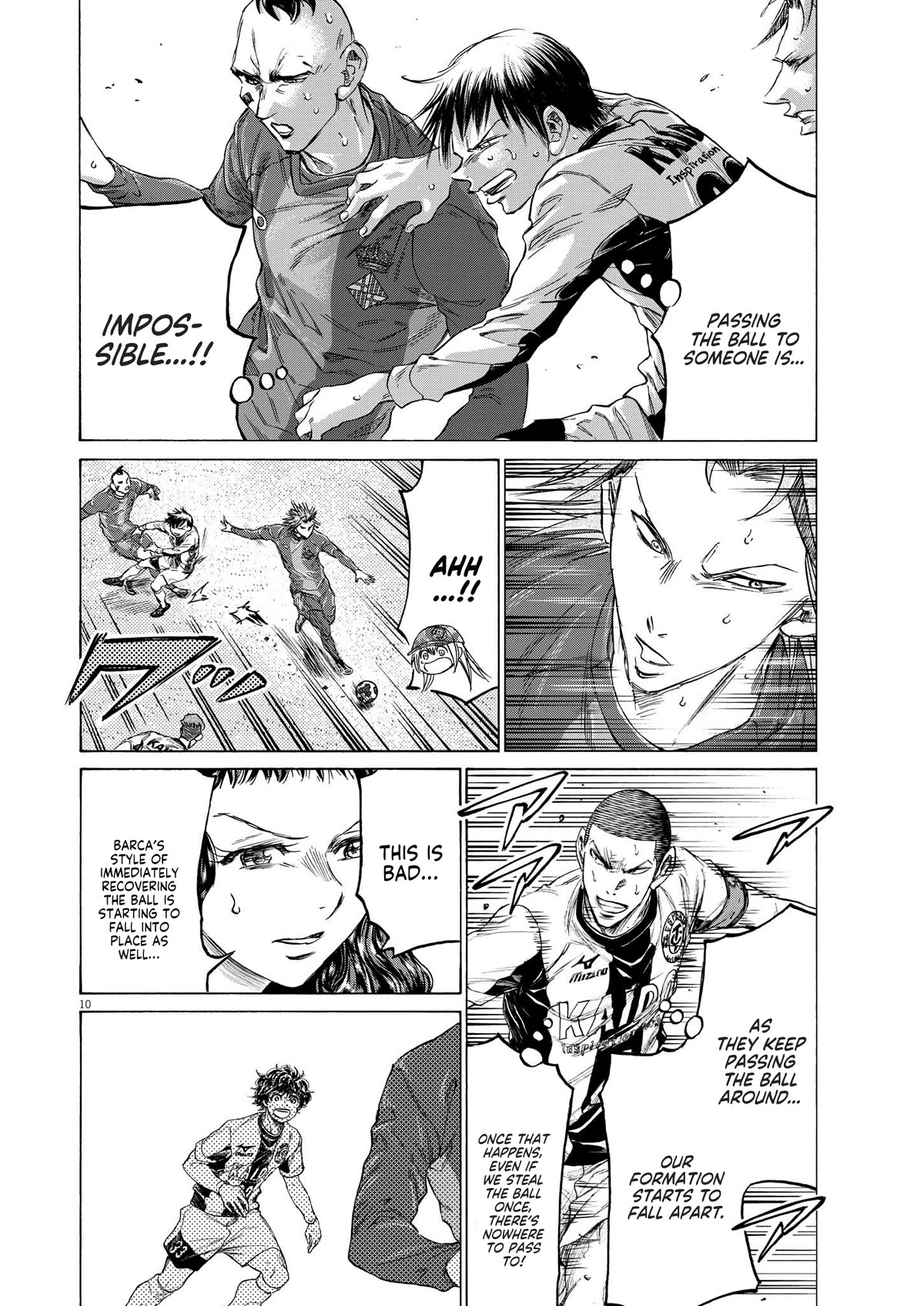 Ao Ashi Chapter 355 page 10 - Chapter 355: Barca's Metronome