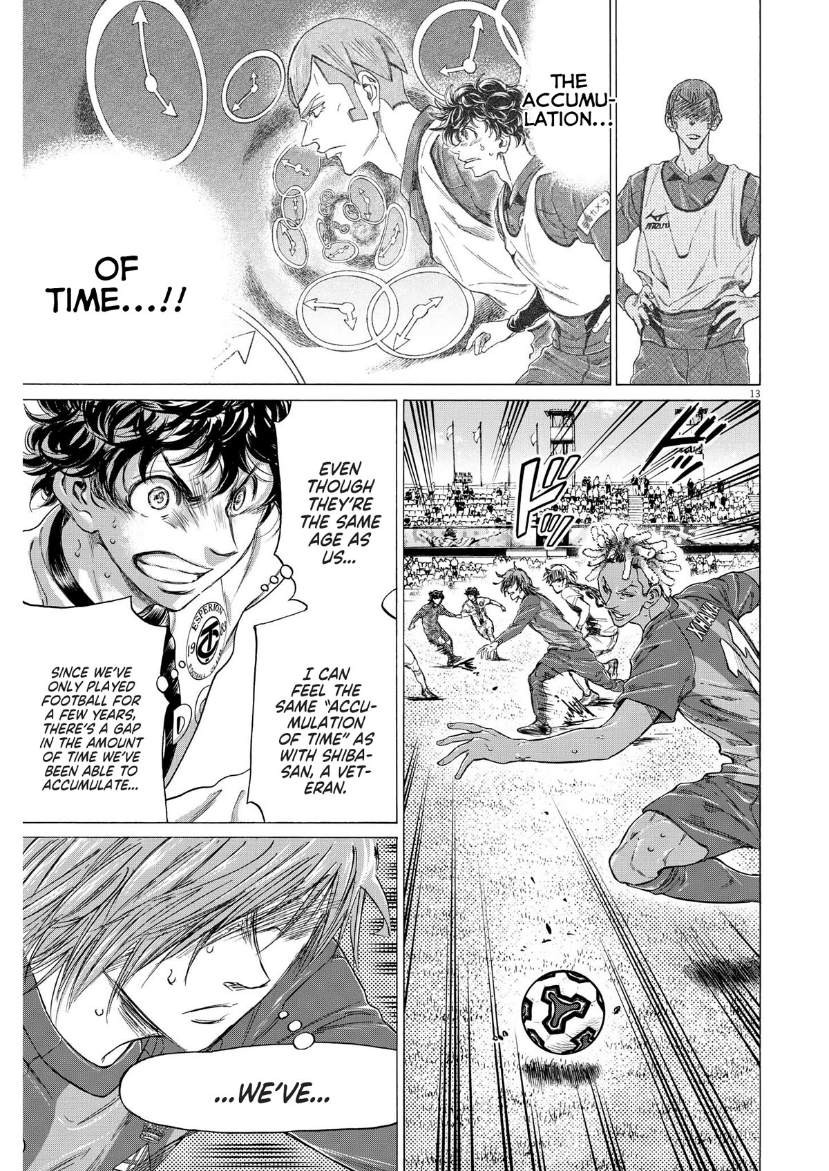 Ao Ashi Chapter 355 page 13 - Chapter 355: Barca's Metronome