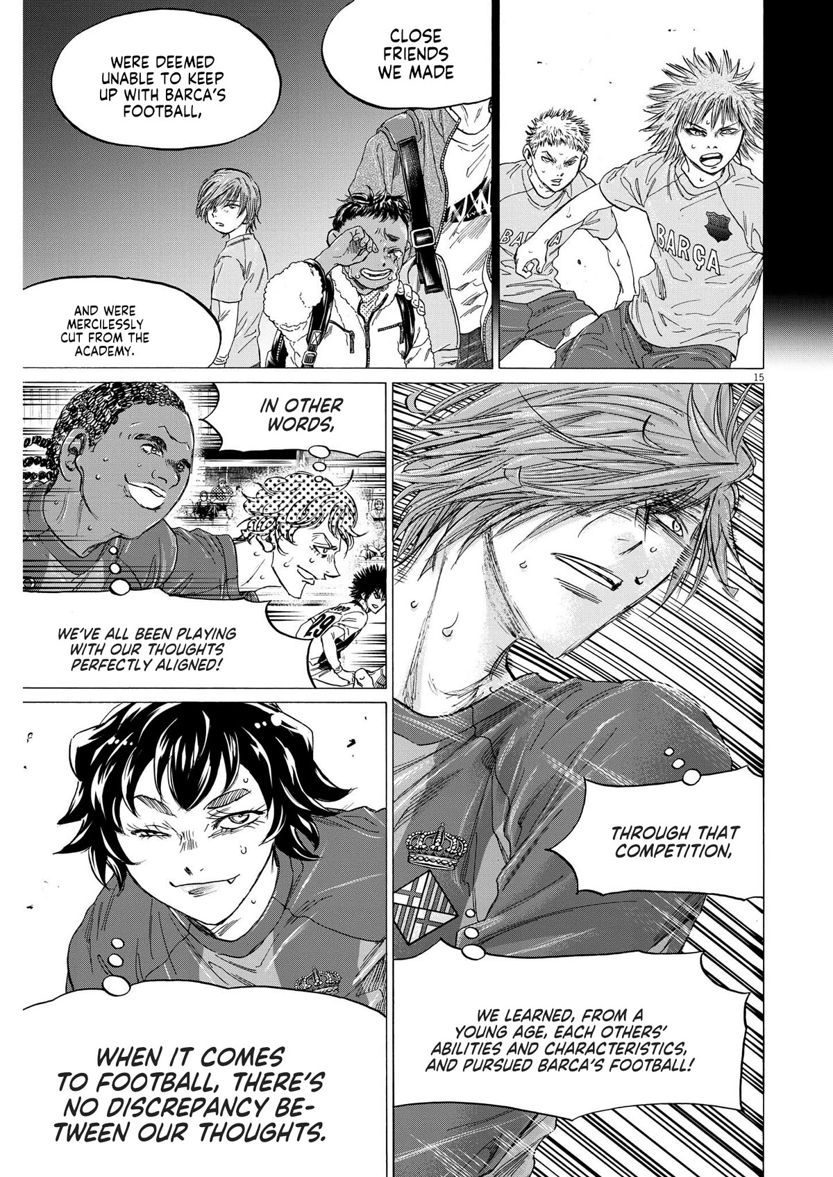 Ao Ashi Chapter 355 page 15 - Chapter 355: Barca's Metronome