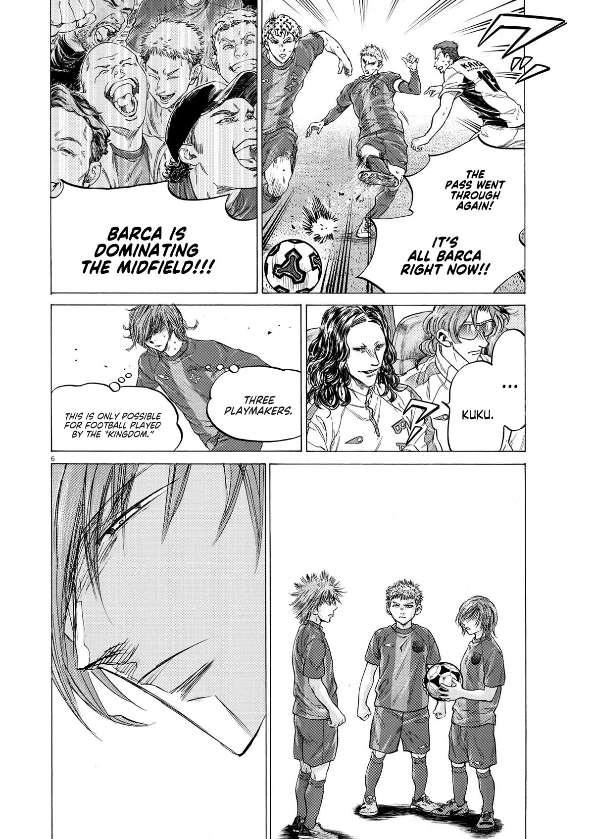 Ao Ashi Chapter 355 page 6 - Chapter 355: Barca's Metronome