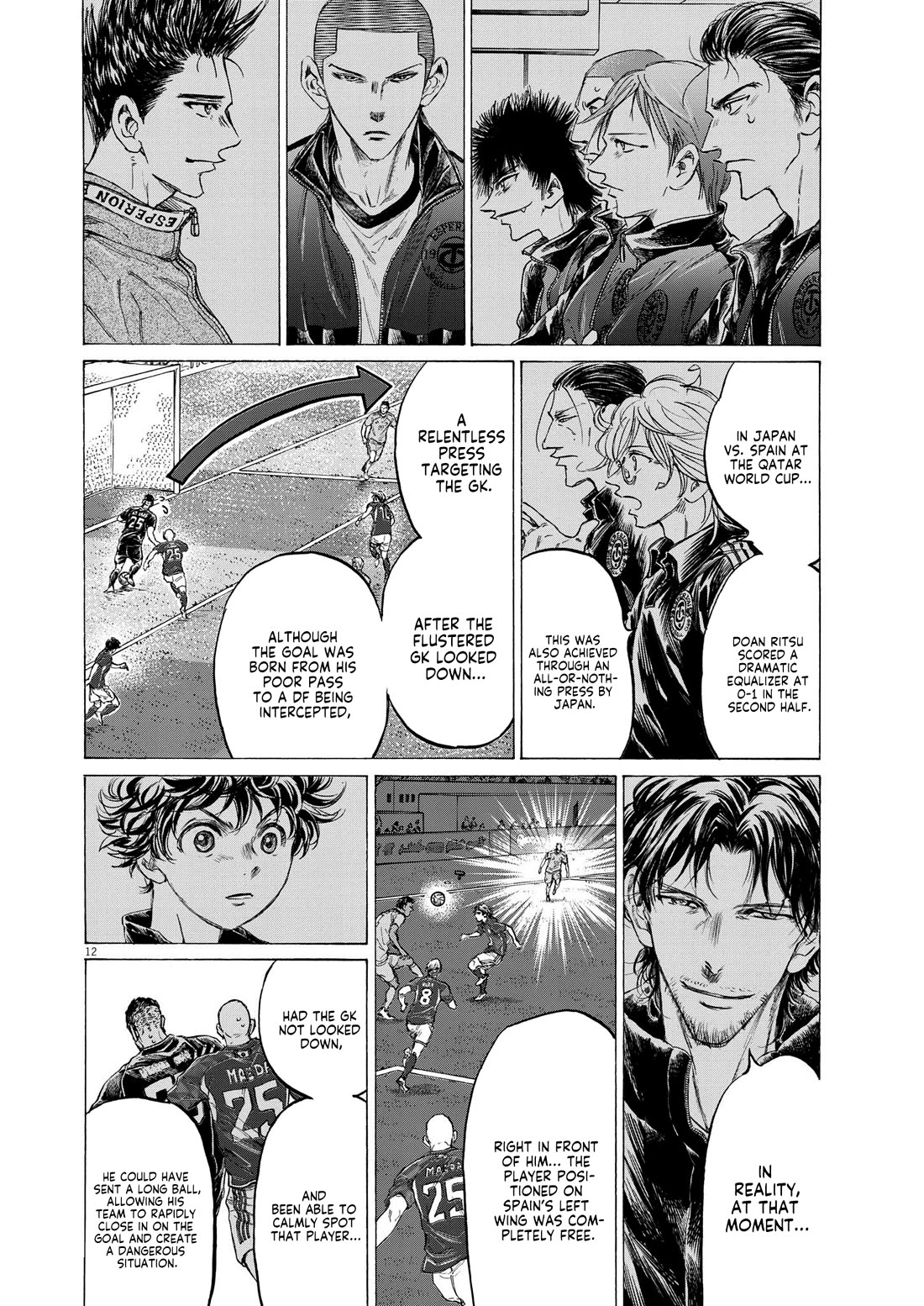 Ao Ashi Chapter 365 page 13 - Chapter 365: Head Down