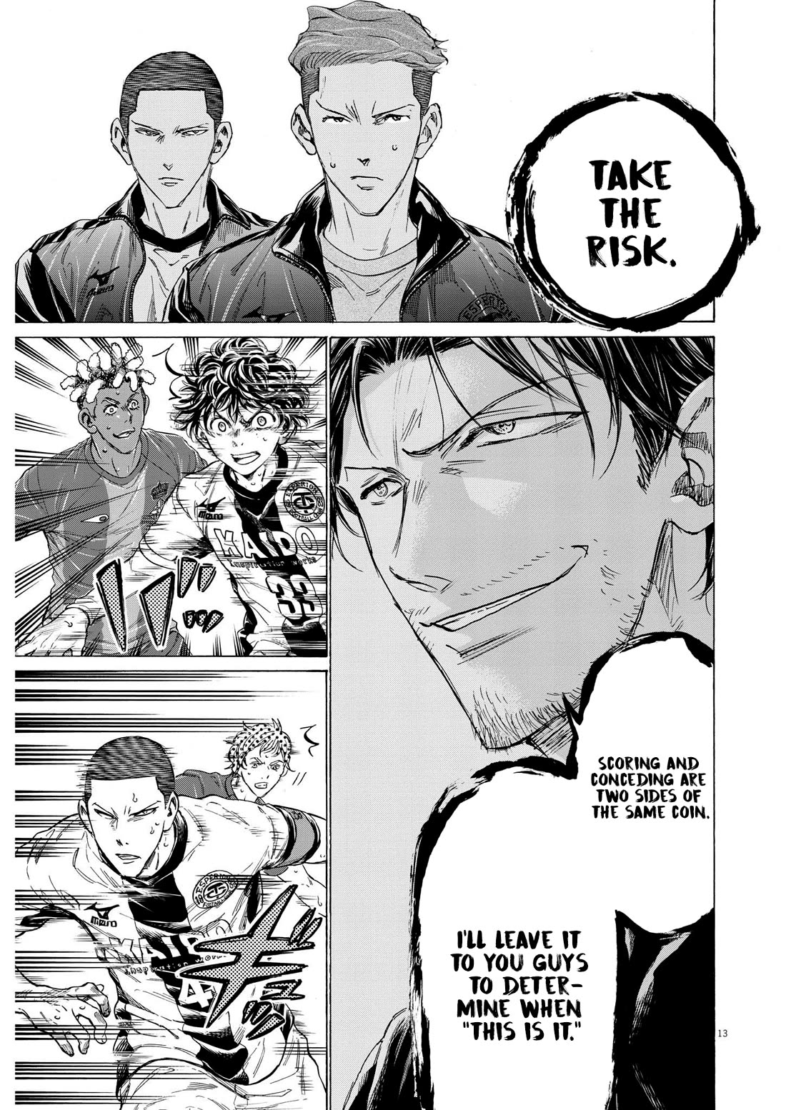 Ao Ashi Chapter 365 page 14 - Chapter 365: Head Down