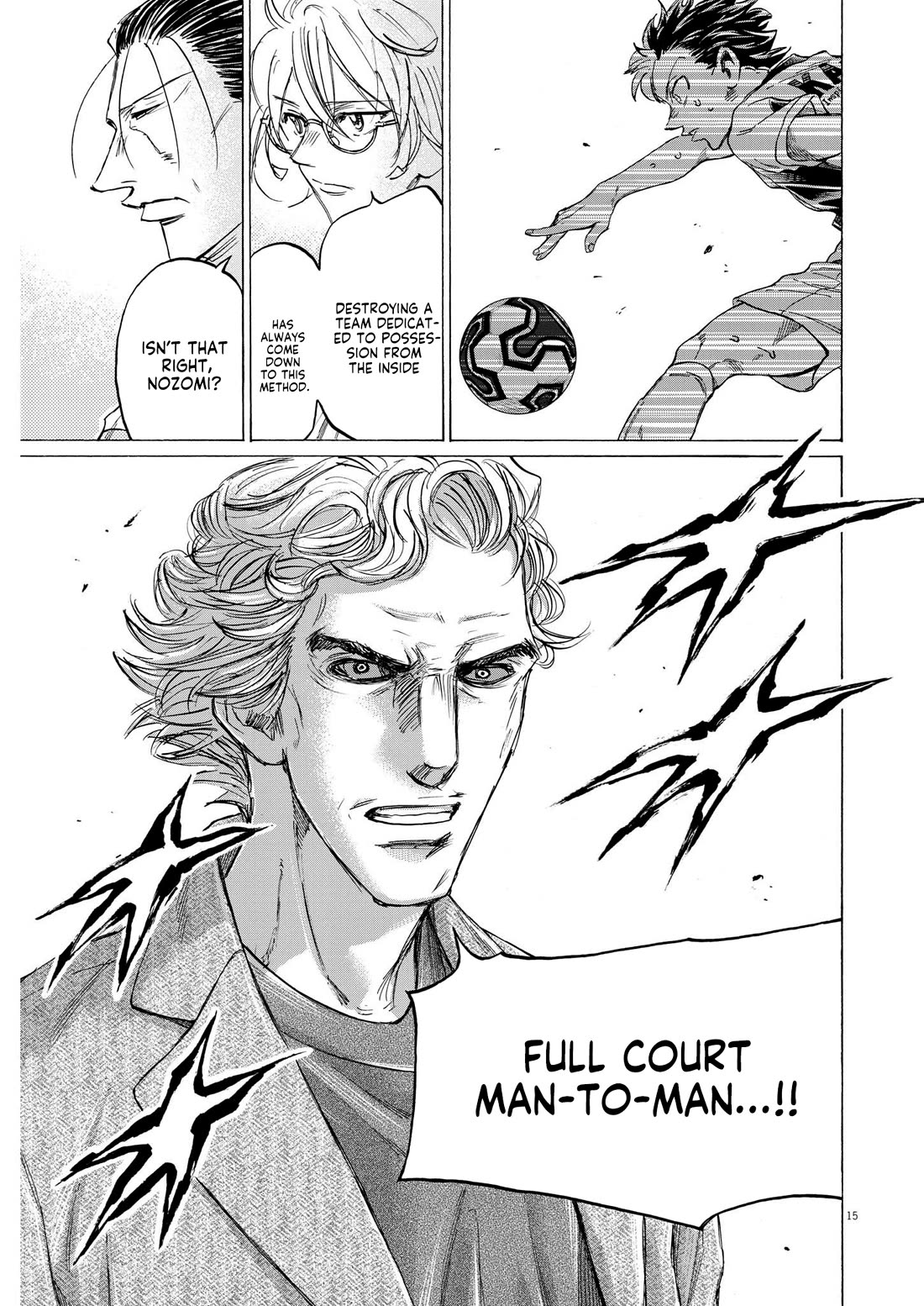 Ao Ashi Chapter 365 page 16 - Chapter 365: Head Down