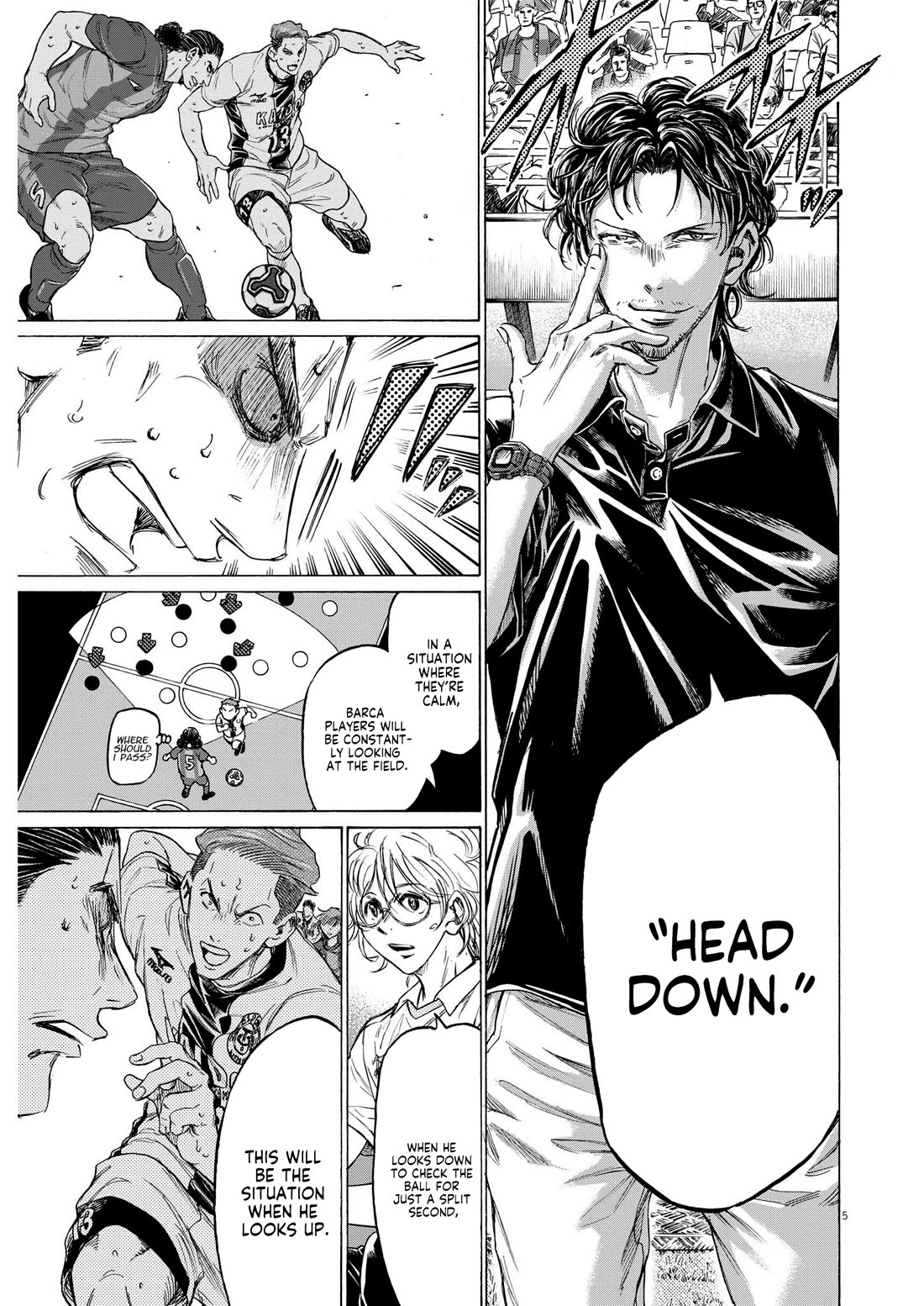 Ao Ashi Chapter 365 page 6 - Chapter 365: Head Down
