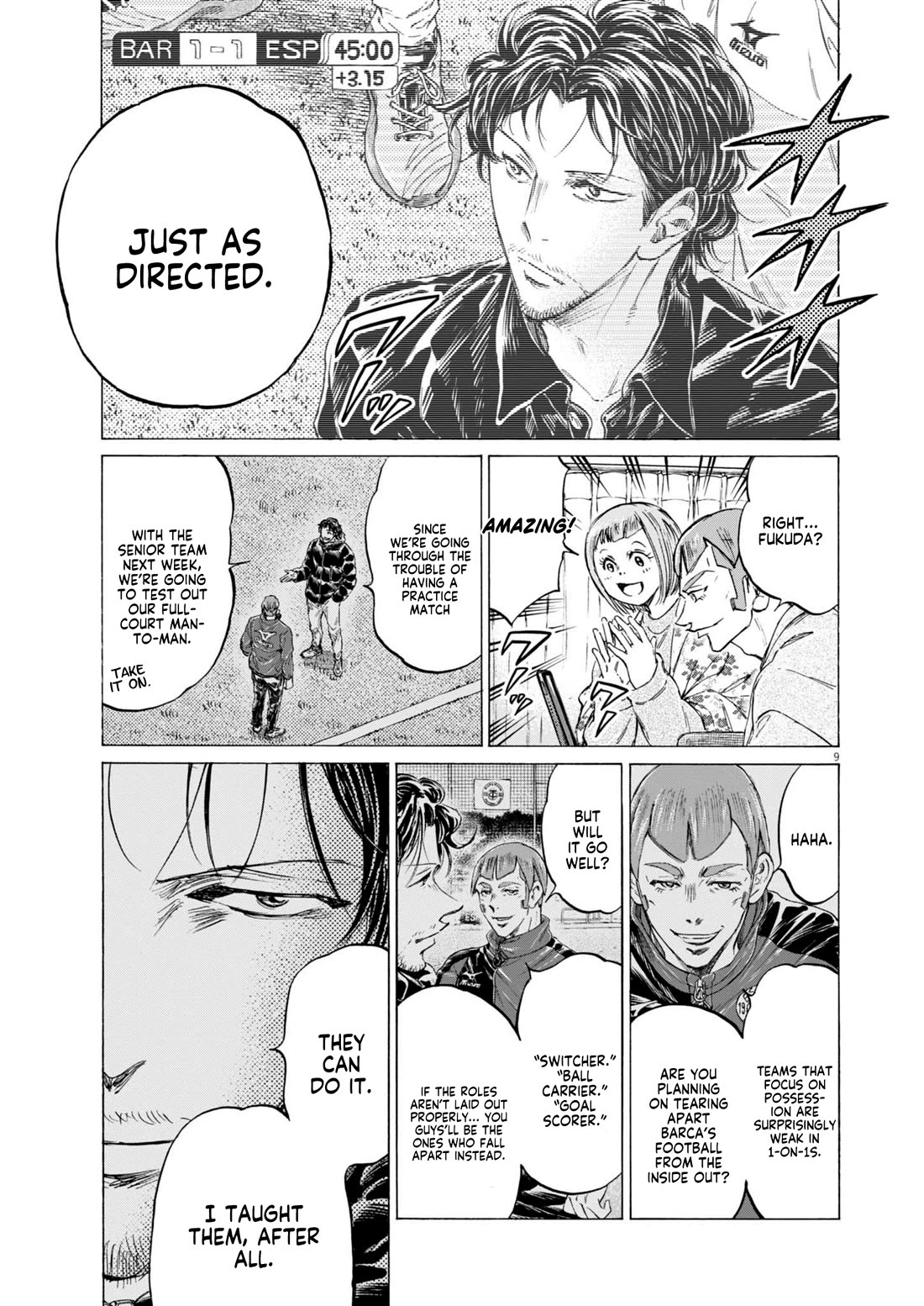 Ao Ashi Chapter 367 page 9 - Chapter 367: Kuribayashi Beckons