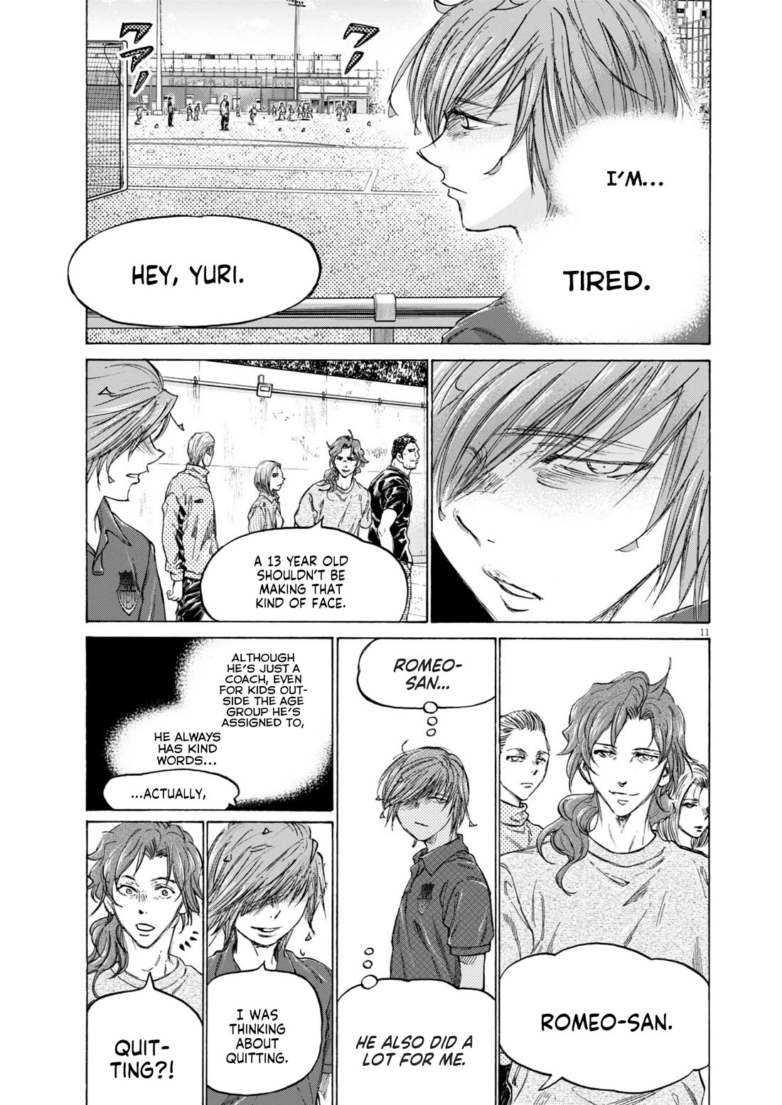 Ao Ashi Chapter 370 page 12 - Chapter 370: Yuri in Distress
