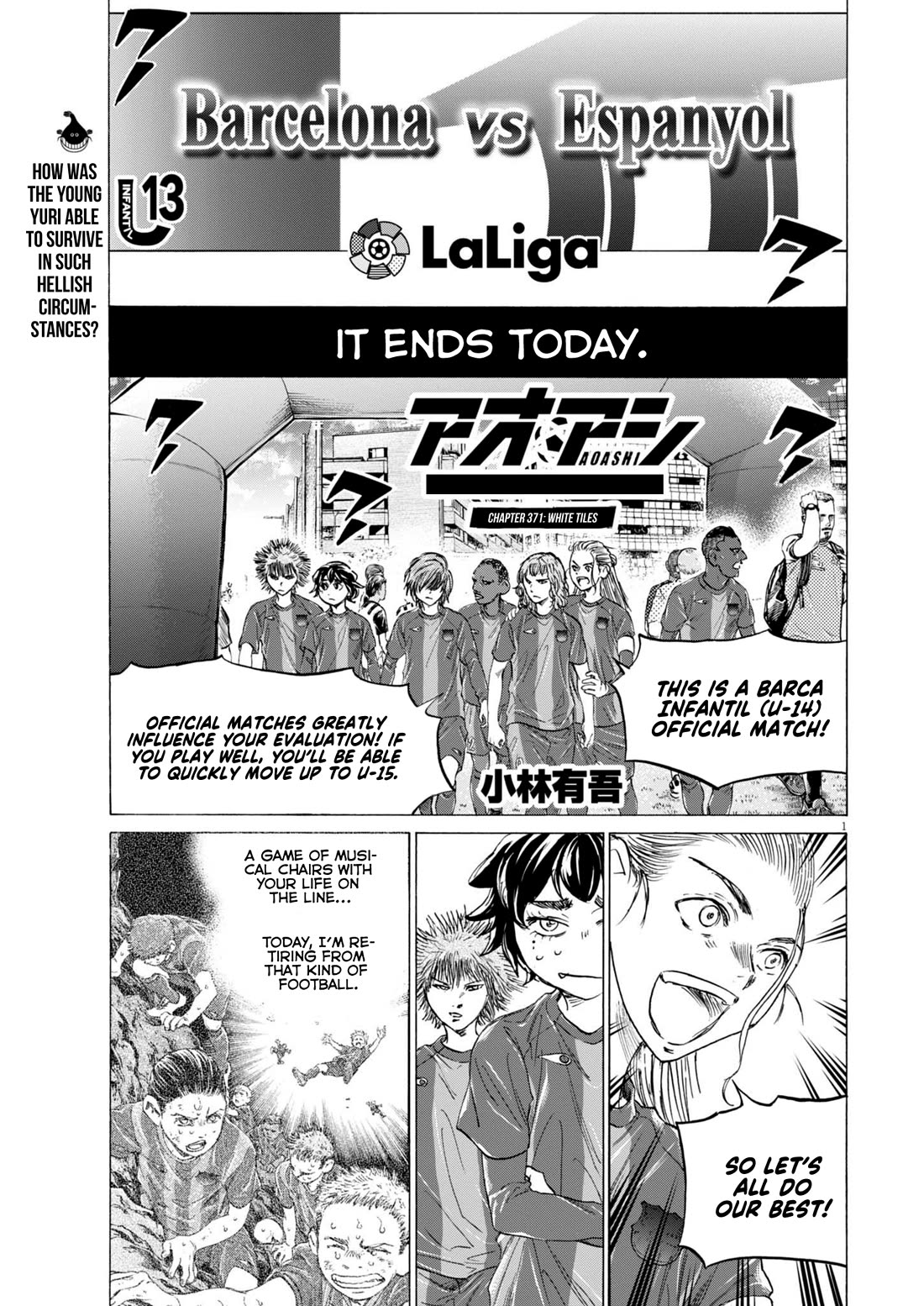 Ao Ashi Chapter 371 page 2 - Chapter 371: White Tiles